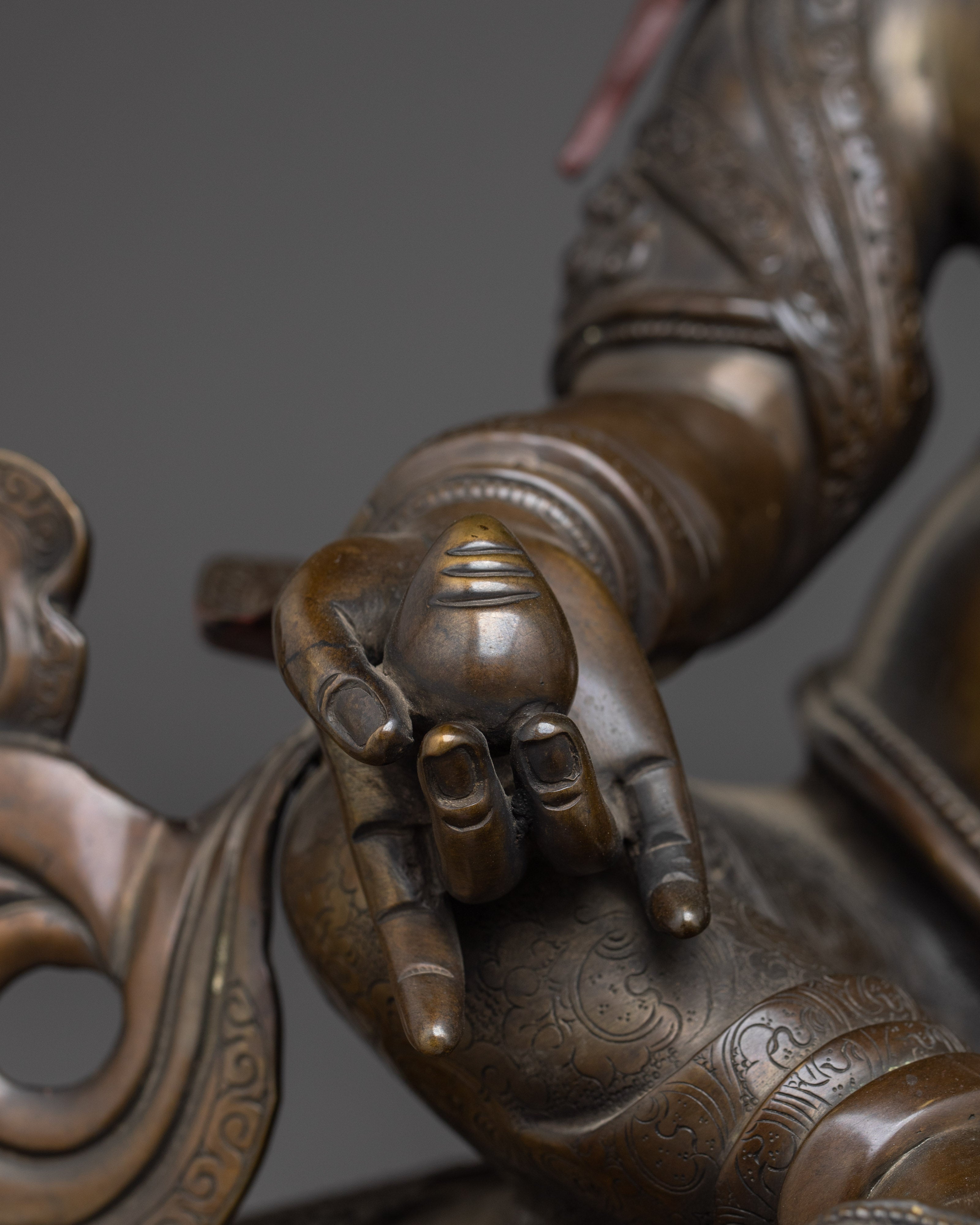 Black Oxidized Dzambhala Statue | Tibetan Wealth Deity