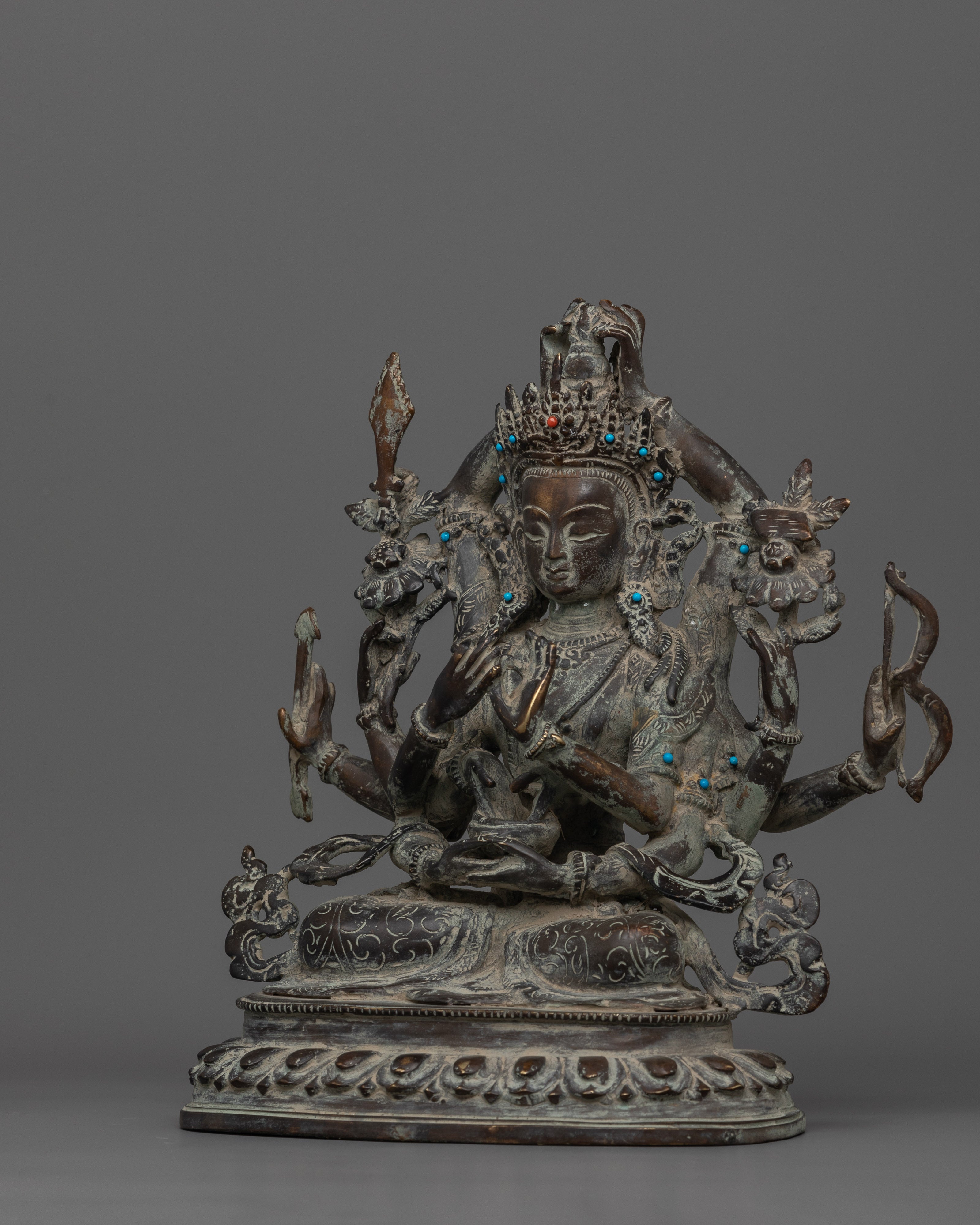 Namasangati Antique Finished Buddhist Art | Sculpture for Wisdom and Devotion