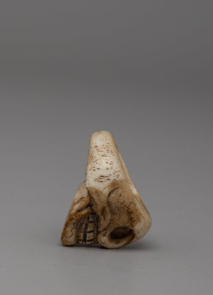 Hand-carved Buffalo Bone Ring with Intricate Details | Symbol of Strength and Individuality