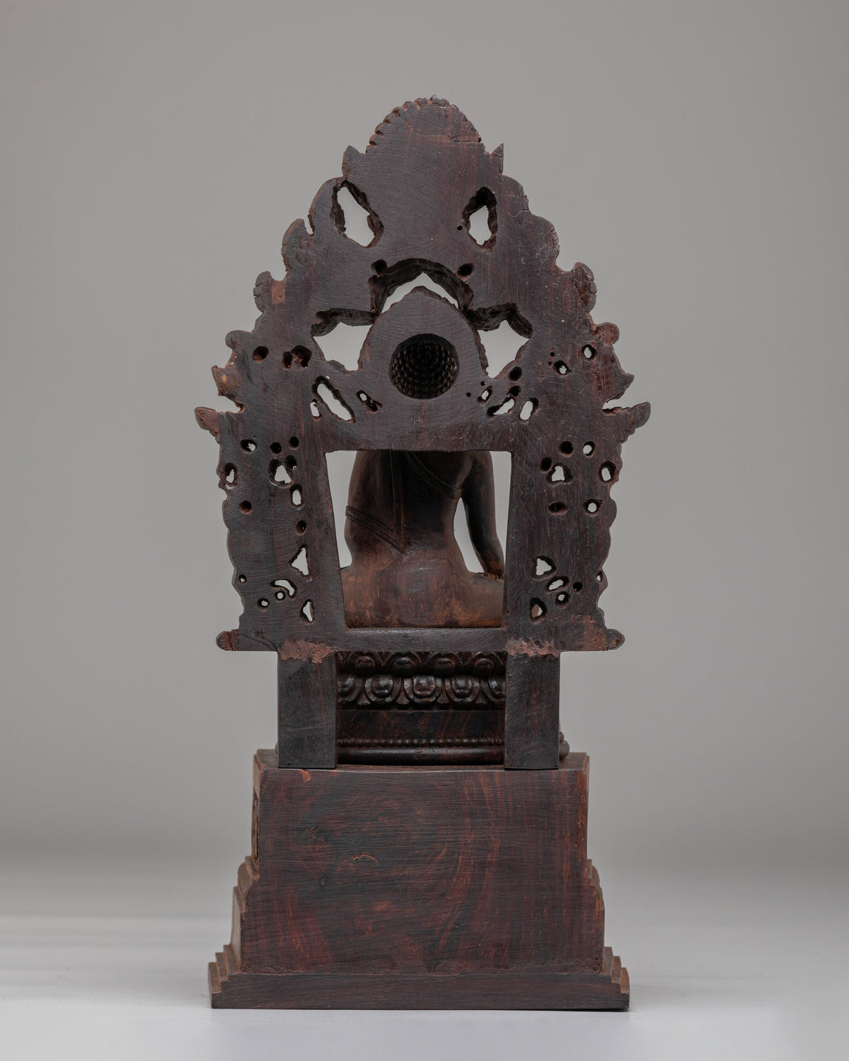 Himalayan Siddhartha Gautama Sculpture | Hand Carved Wooden Shakyamuni Buddha