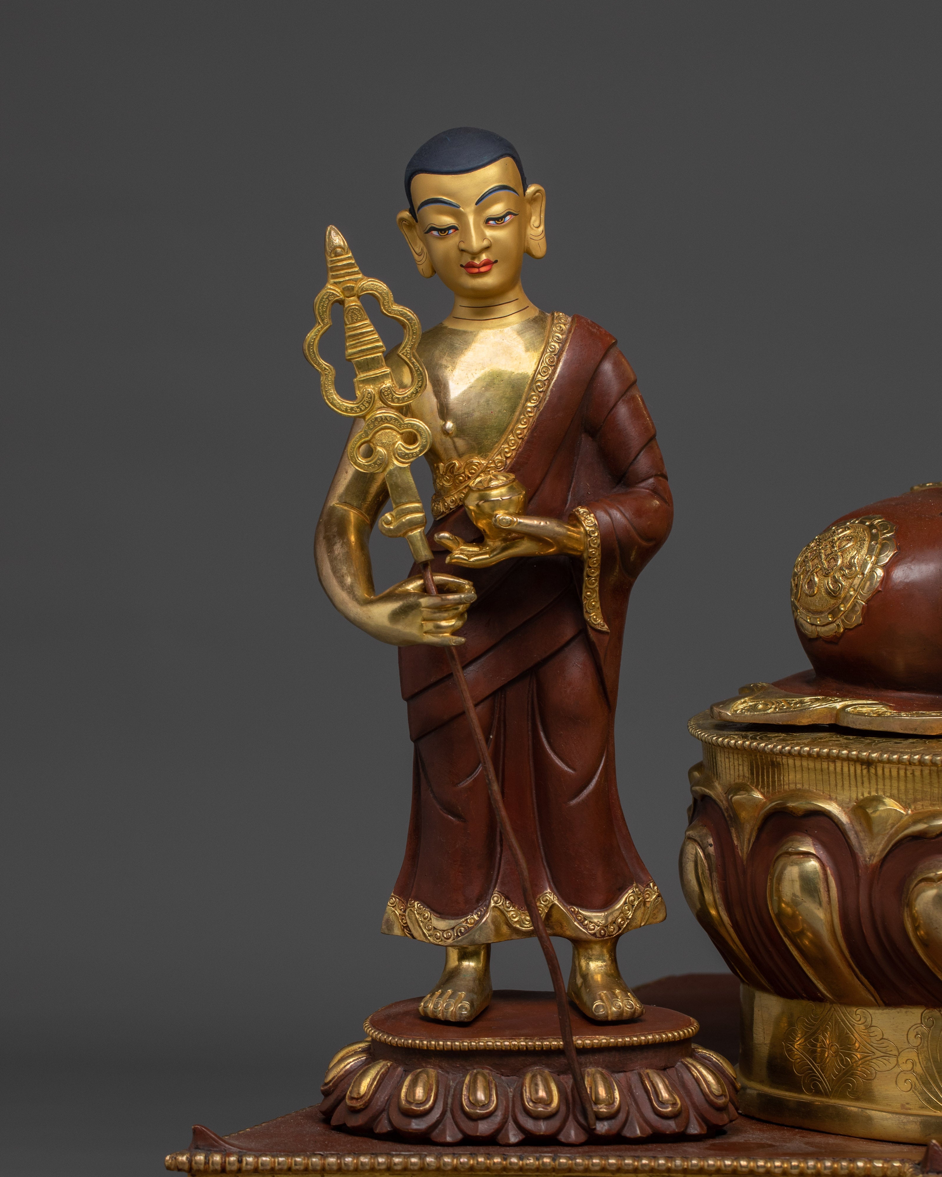 Authentic Tibetan Shakyamuni Buddha Statue | Sacred Buddhist Art