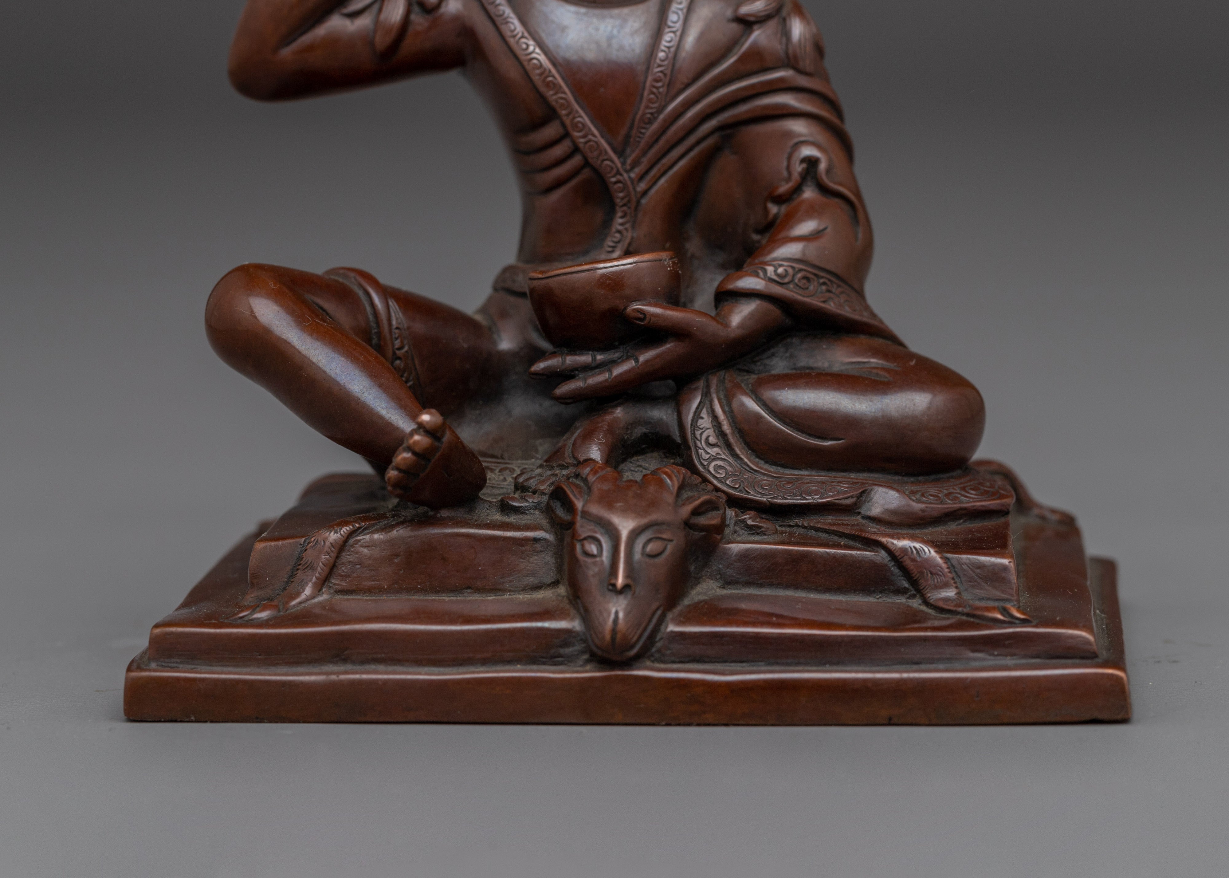 Singing Yogi Milarepa Sculpture | Renowned Tibetan Saint