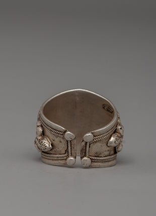 Handmade Tibetan Silver Ring with Turquoise Stone | Elegant 92.5% Sterling Silver