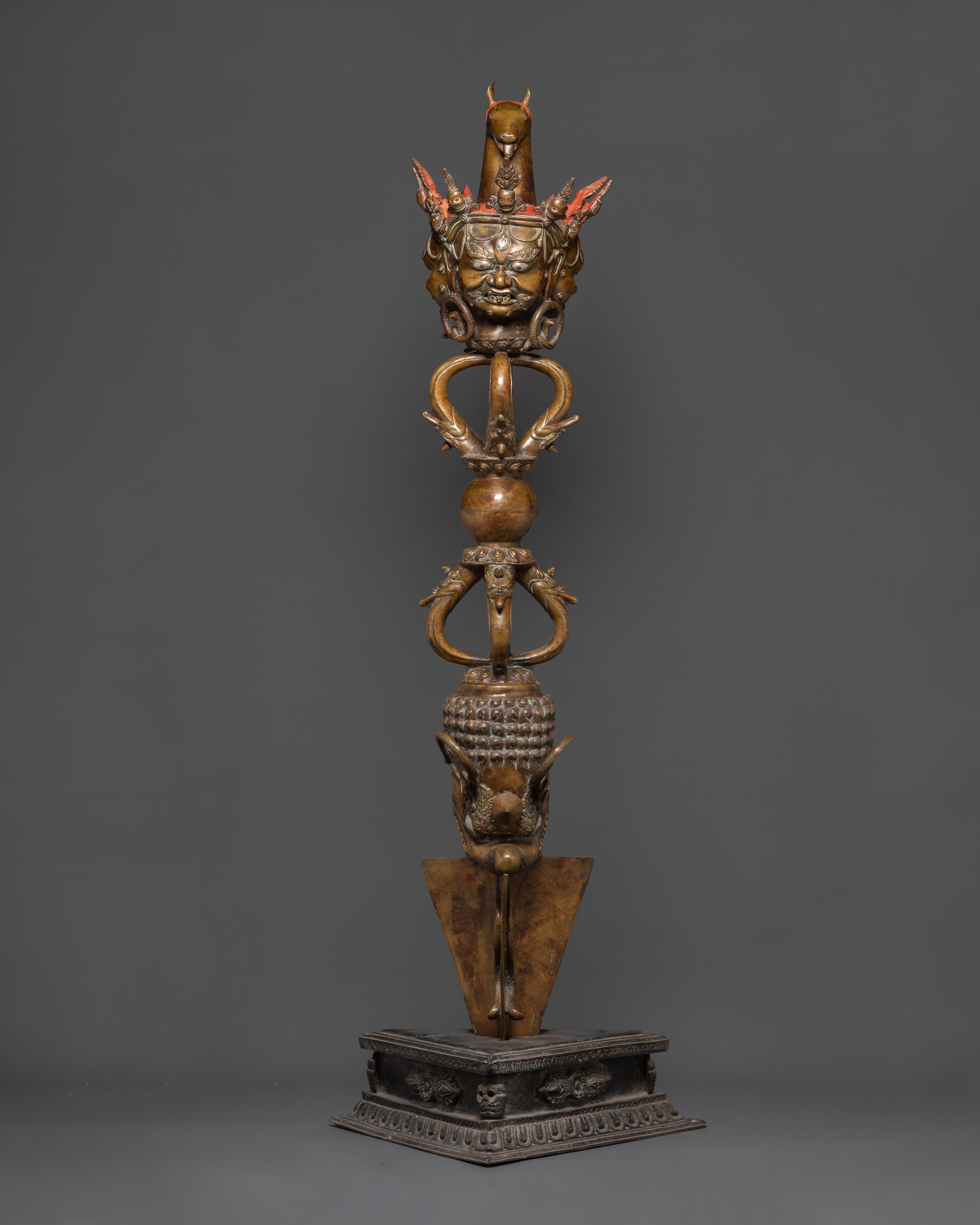 Copper Ceremonial Phurba | Sacred Spiritual Tool for Rituals