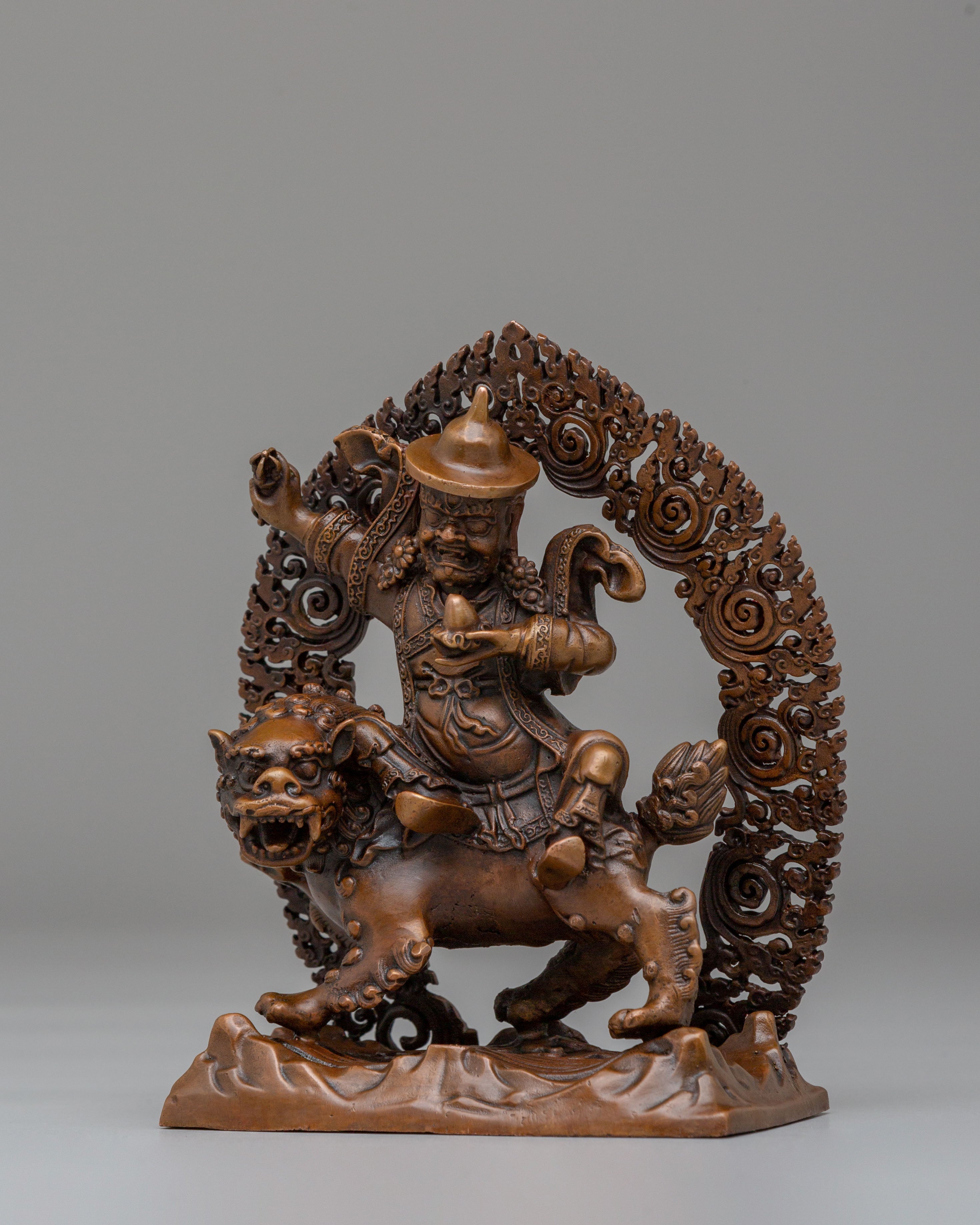 Handmade Dorje Legpa Statue | Tibetan Protector Deity Sculpture