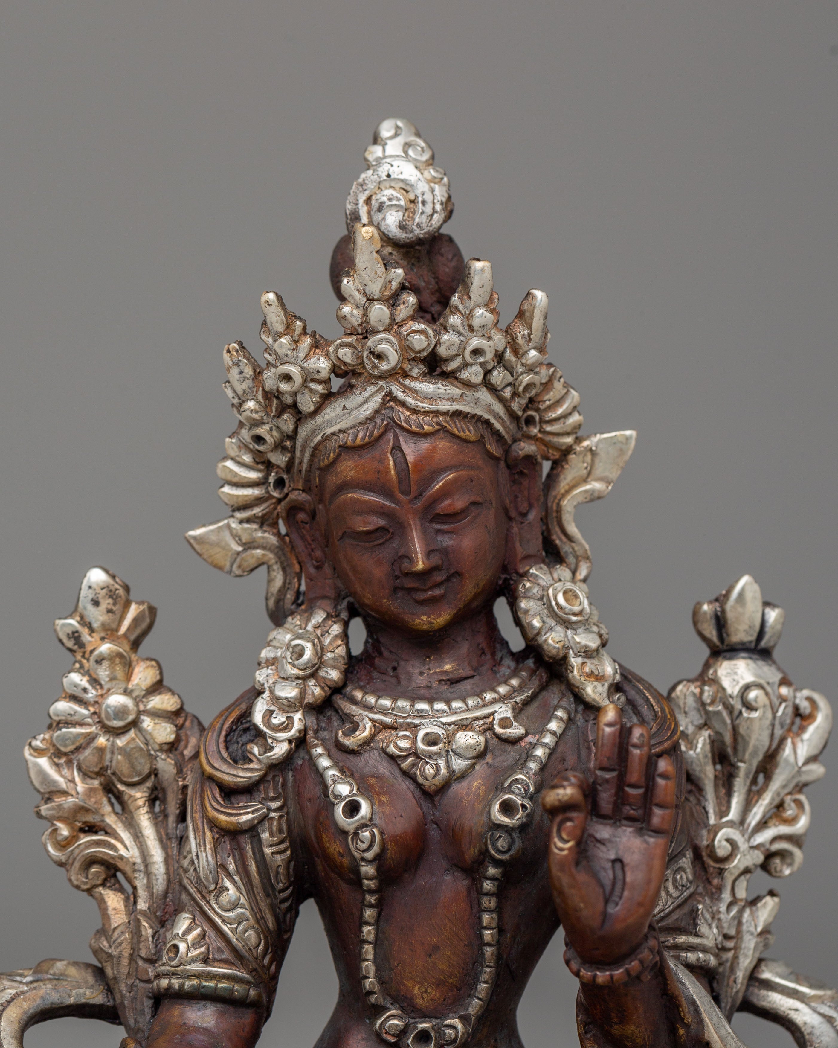 Handcrafted Statue of White Tara | Tibetan Buddhist Goddess