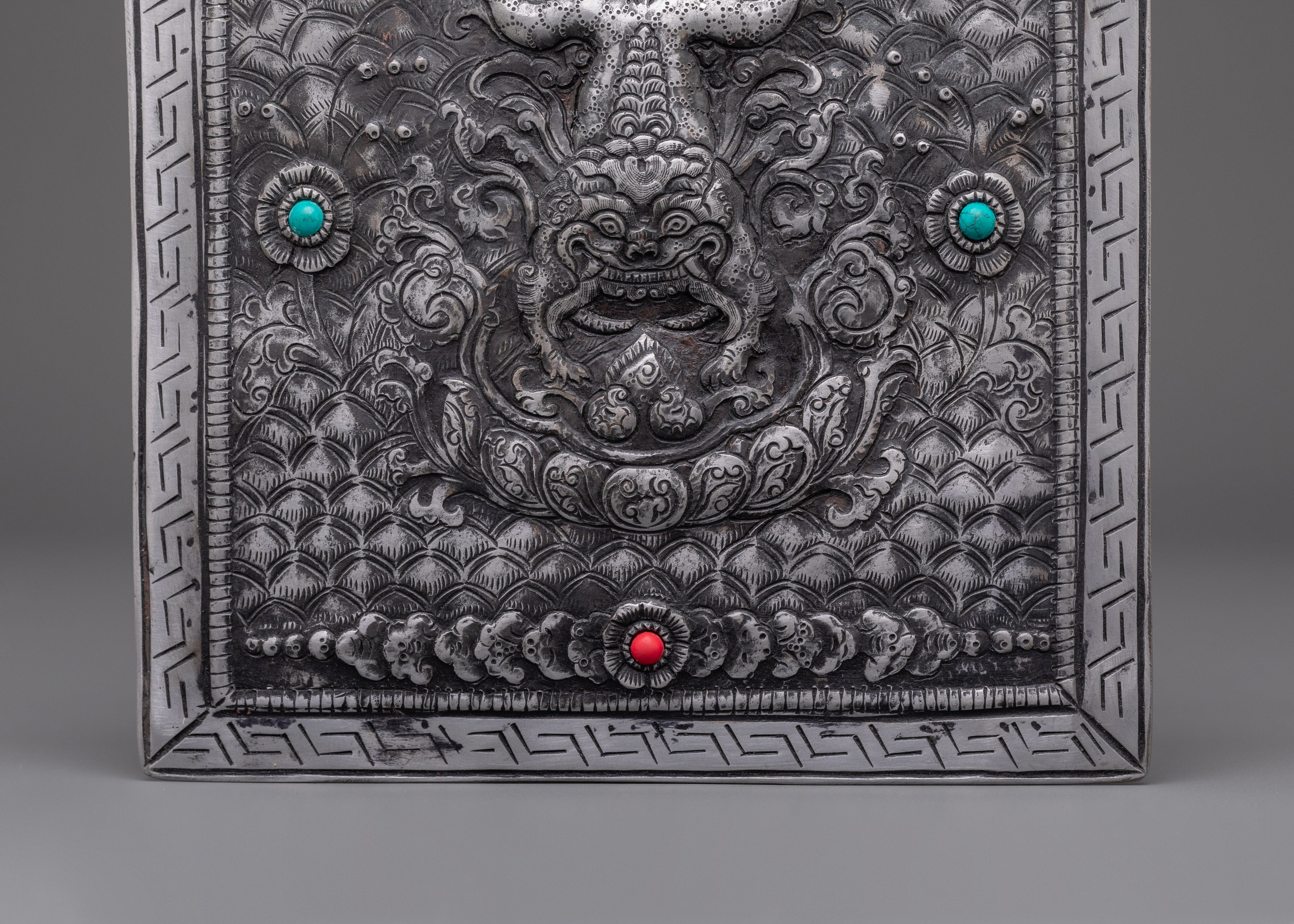 Tibetan Dragon Wall Hanging | Buddhist Protector Decor for Altar or Home