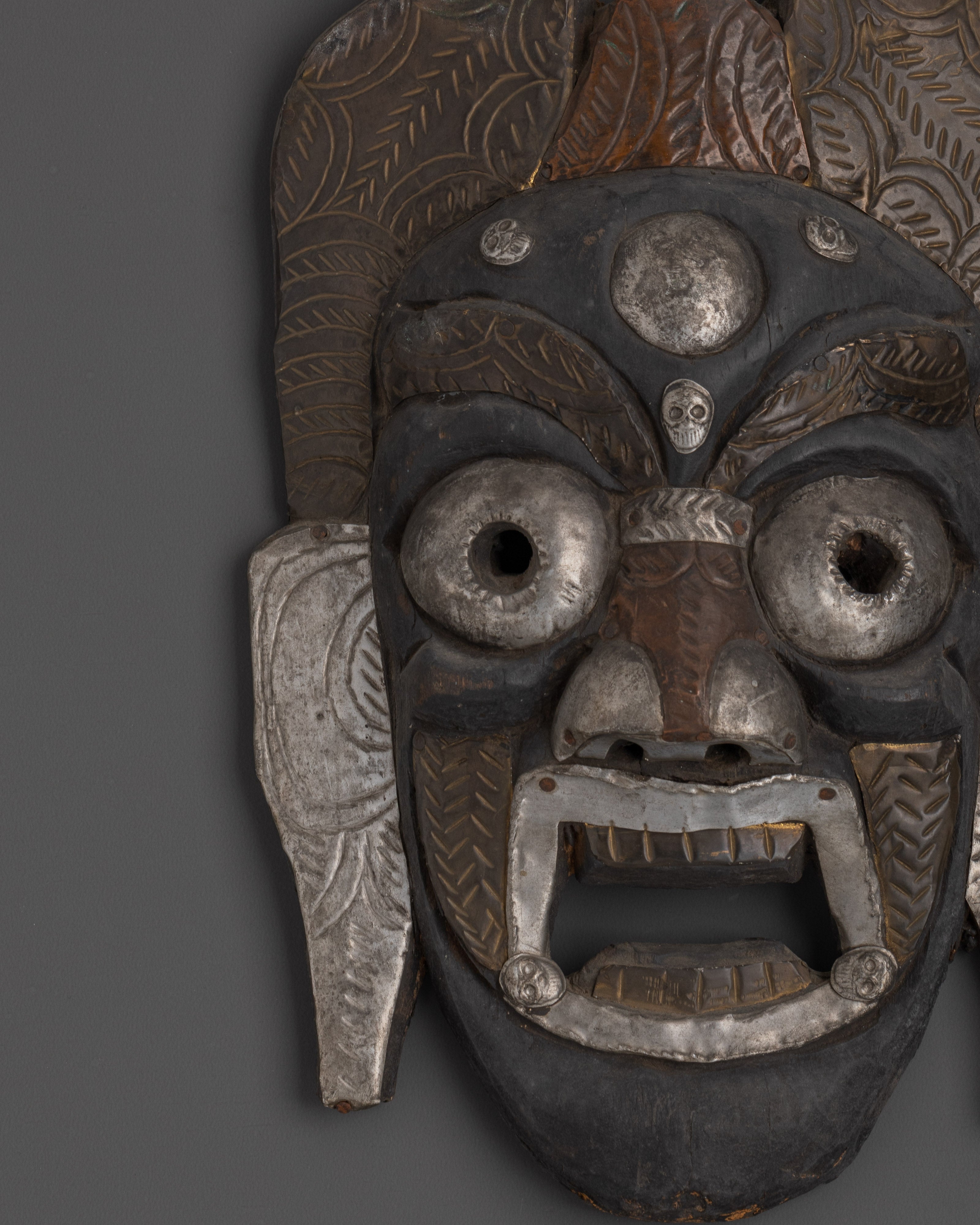Tibetan Guardian Wall Mask | Fierce Guardian Spirit Wall Hanging