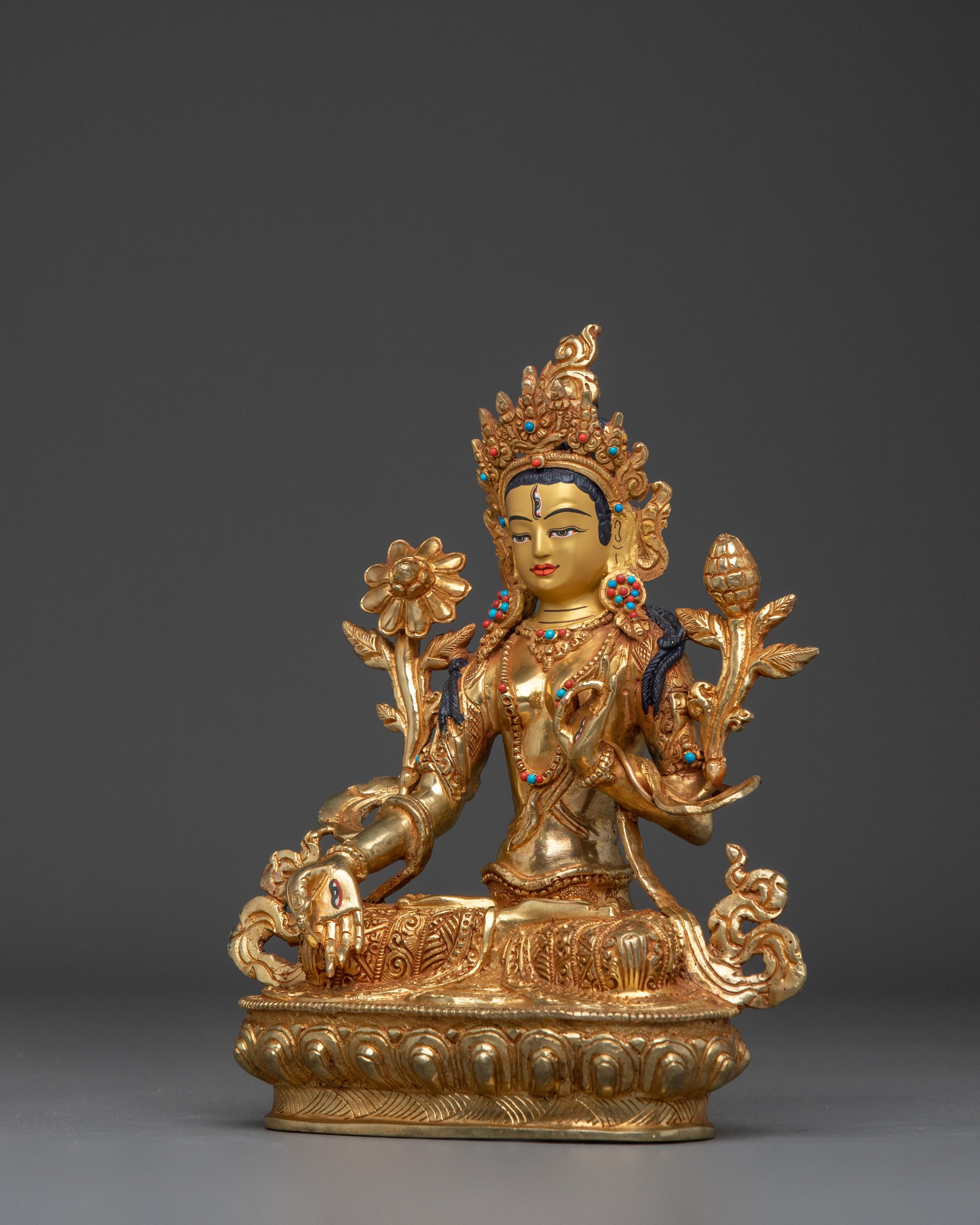 Tibetan Art of White Tara | Buddhist Compassionate Goddess