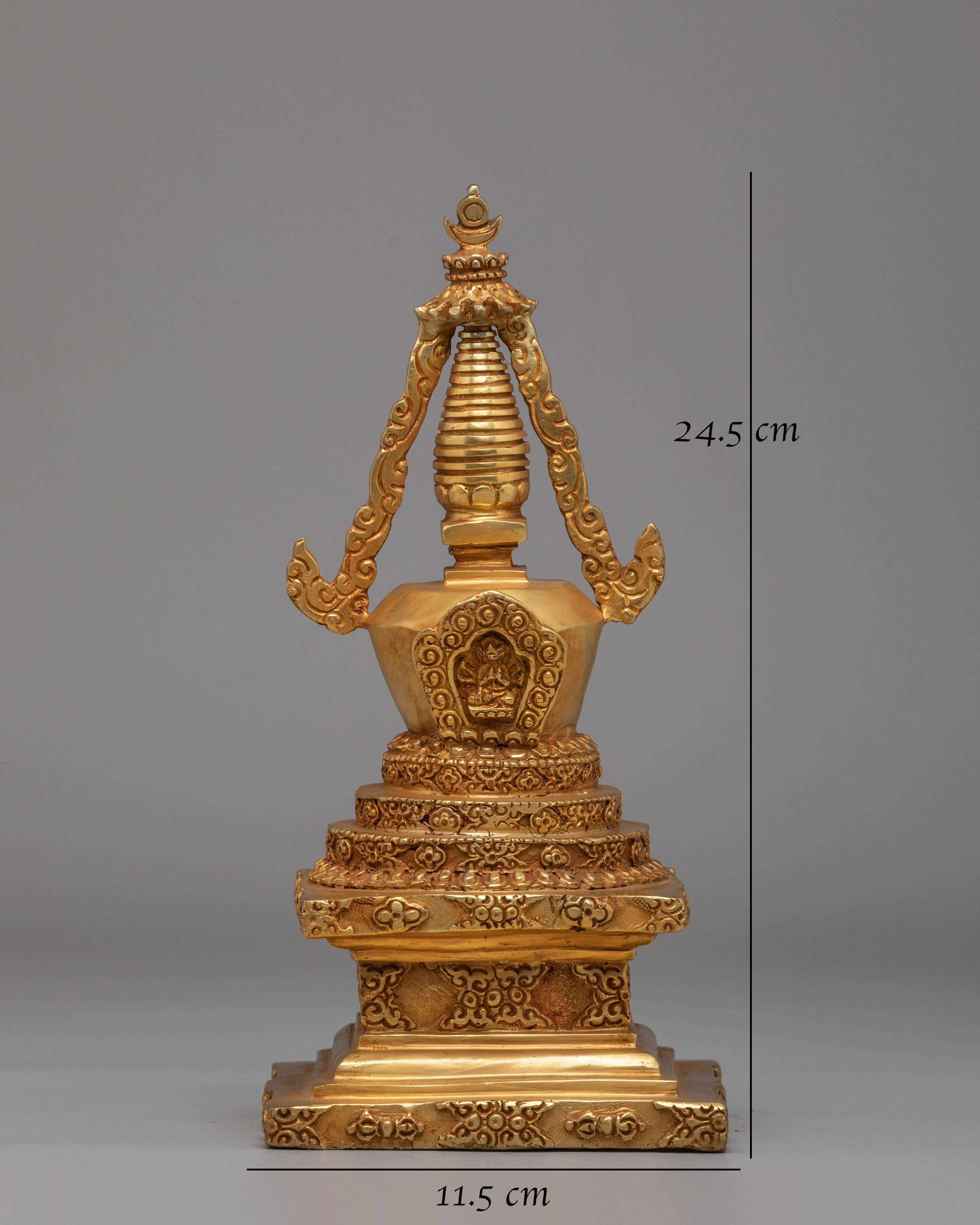 Handmade Stupa for Rituals | Tibetan Buddhist Altar Decor