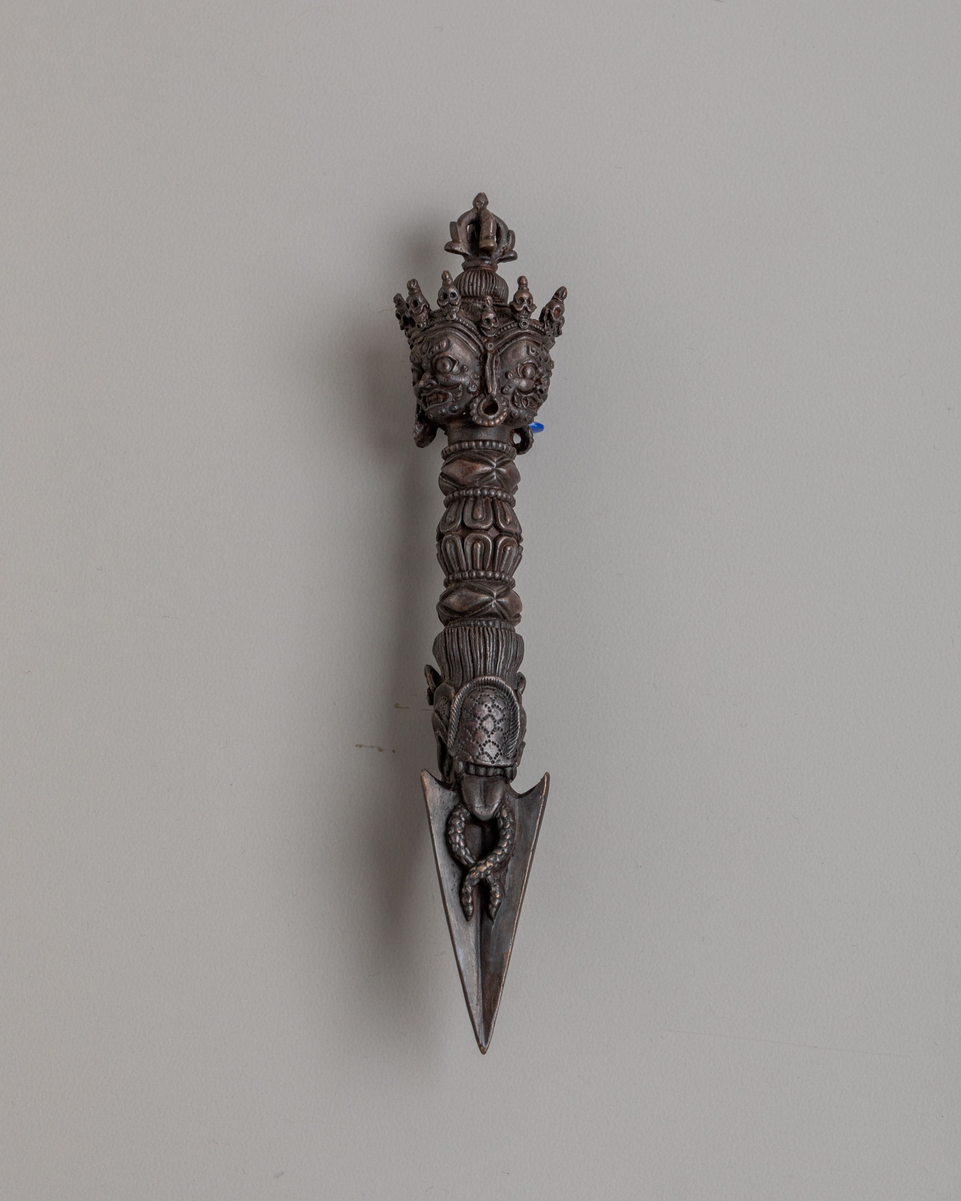 Traditional Three Sided Ritual Dagger | Handcrafted Tibetan Spiritual Art