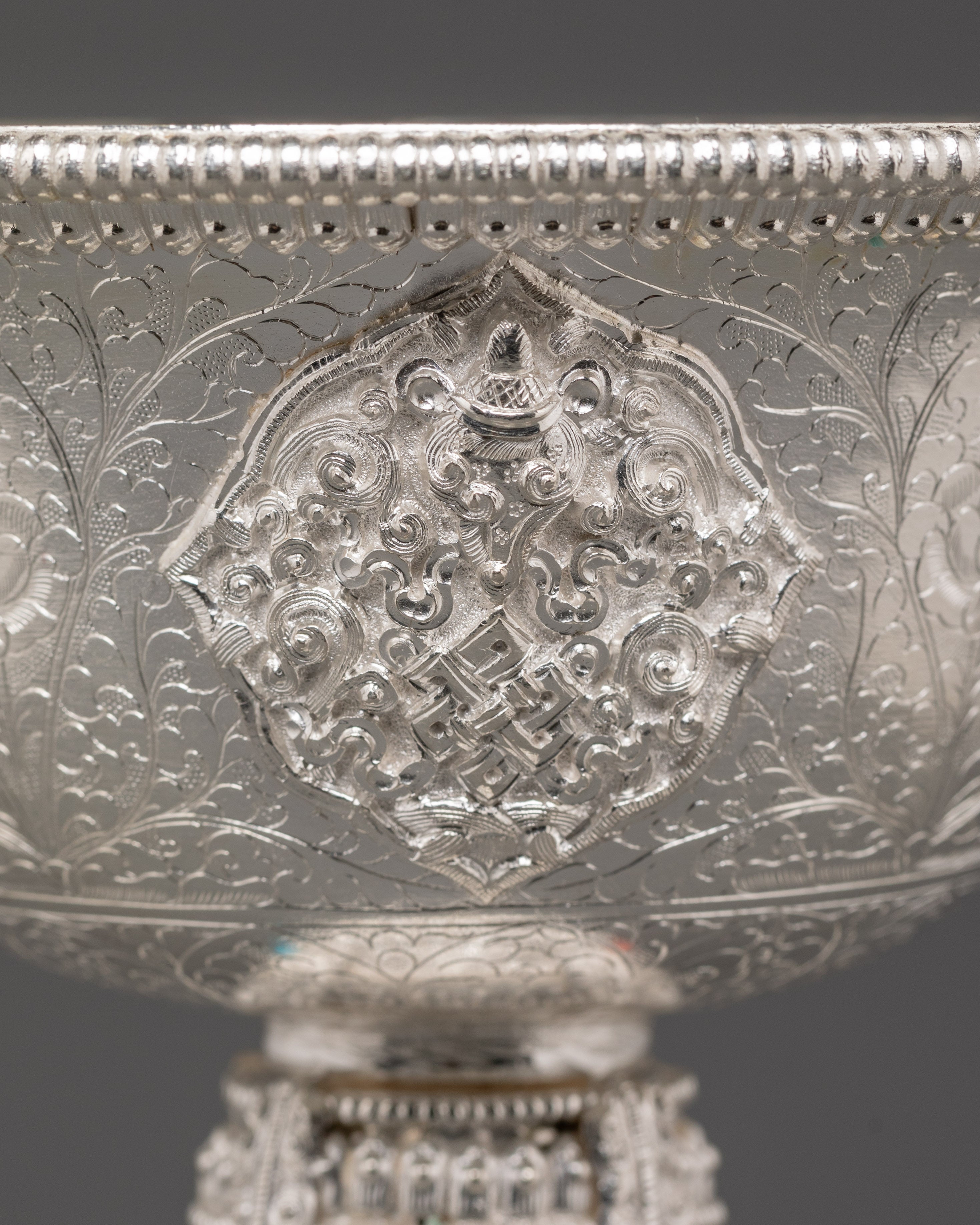 Silver Ritual Butter Lamp | Lamp for Offerings