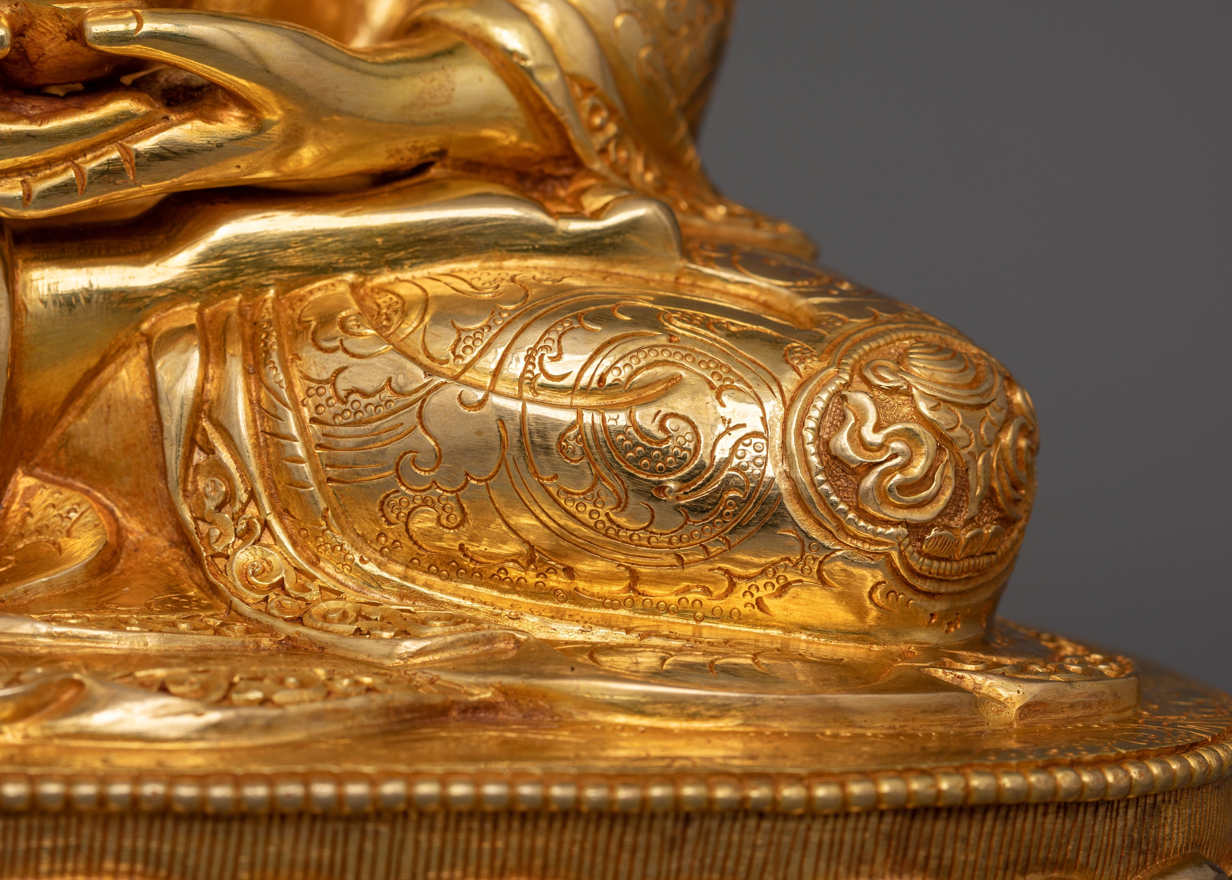 Hand-carved Amitabha Buddha Tibetan Deity | Buddha of Infinite Light Statue