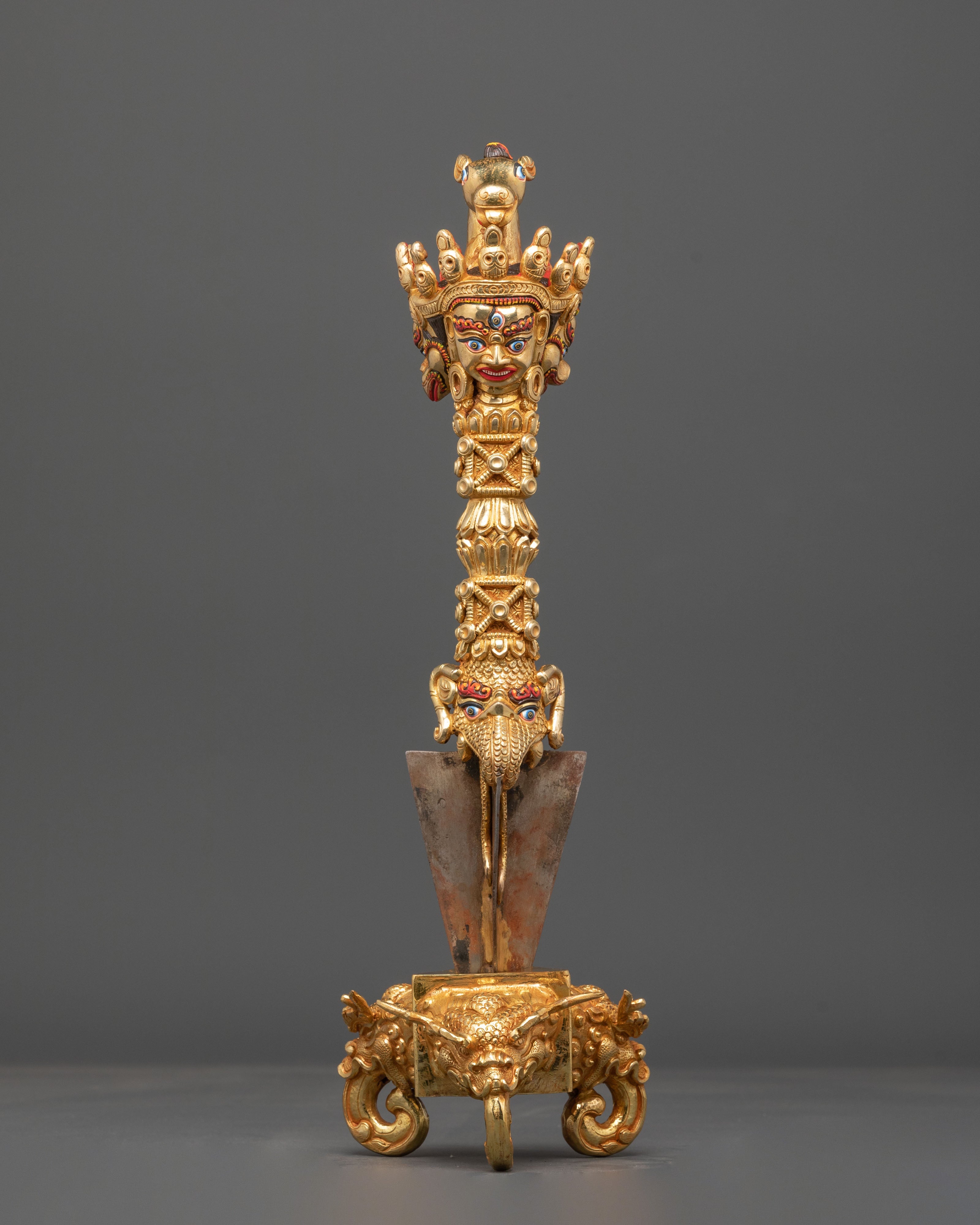 Copper Tibetan Ritual Phurba