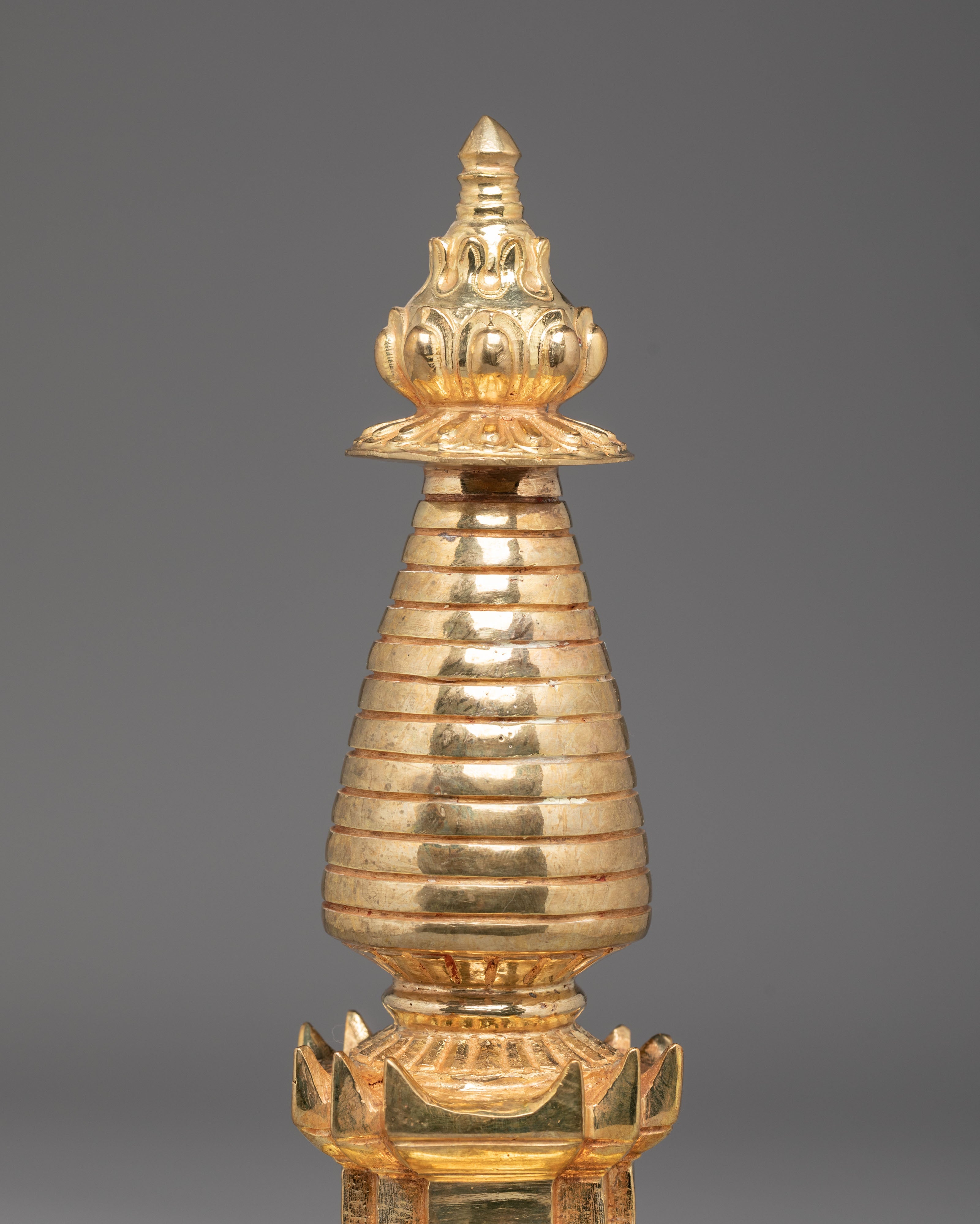 Handcrafted Tibetan Scared Stupa | Path to Enlightenment & Wisdom