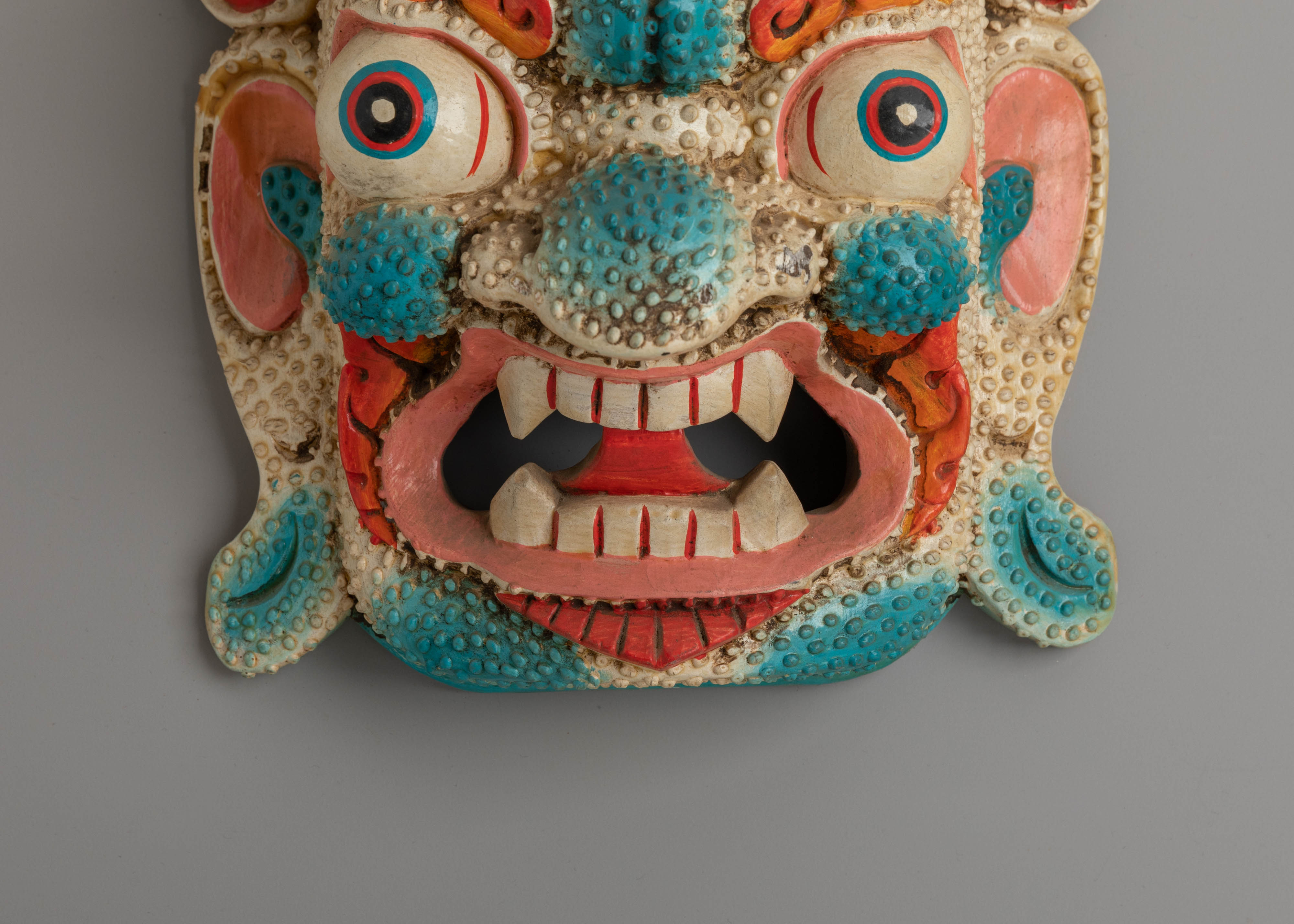 Handcrafted Bhairava Mask Wall Hanging | Tantric Protector Wall Hanging