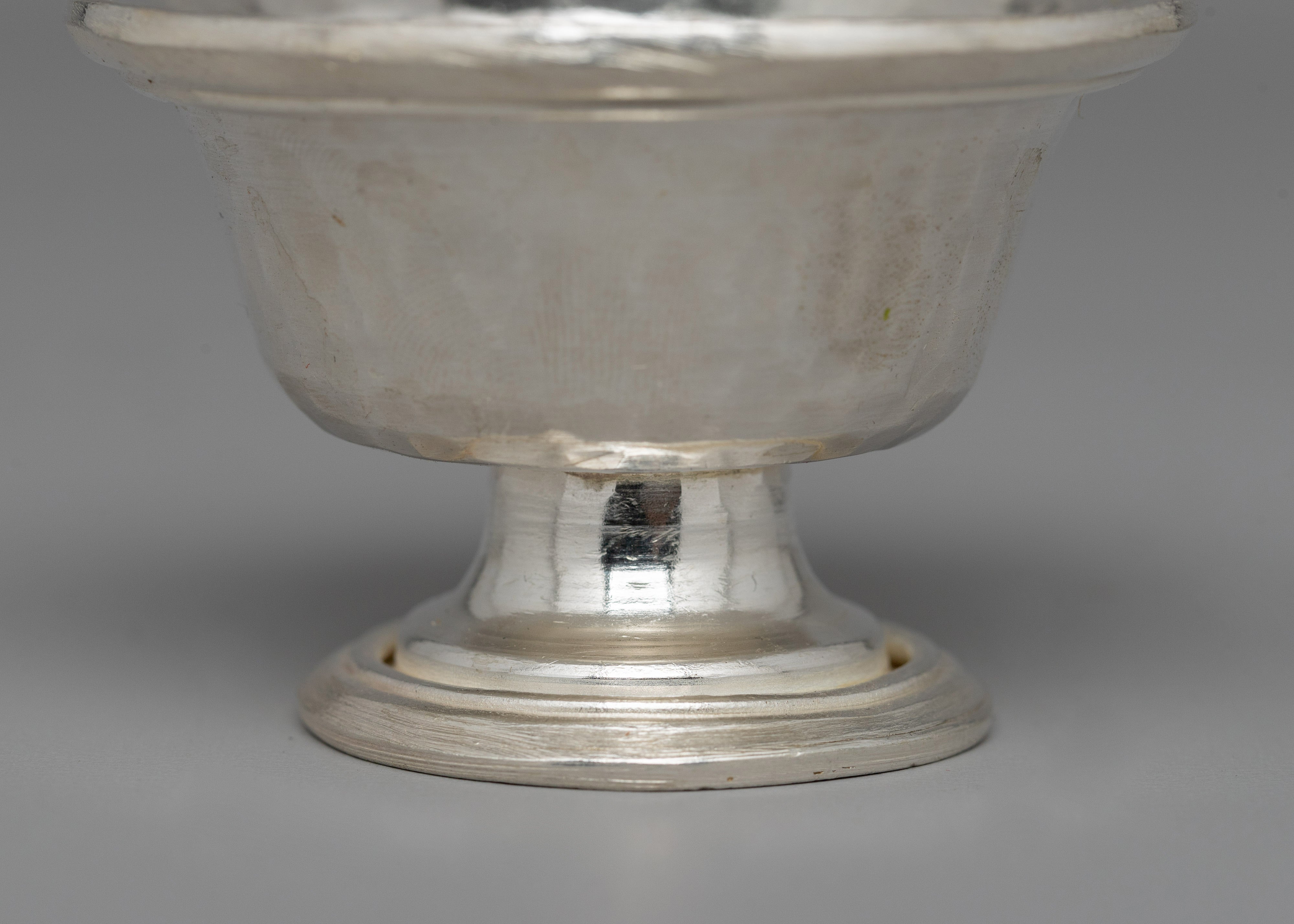 Silver-Plated Butter Lamp | Perfect for Buddhist Altars