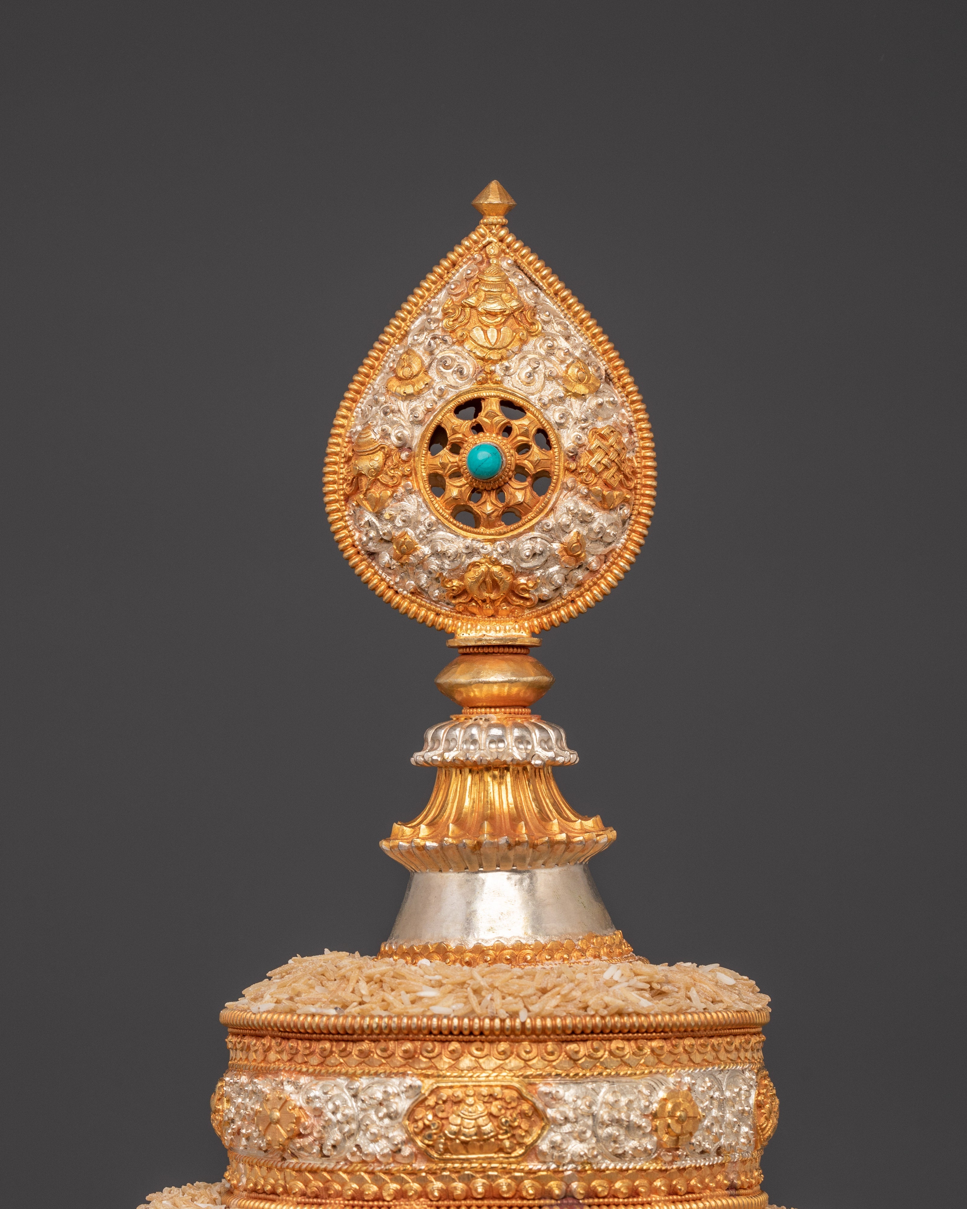 Gold And Silver Plated Mandala Set | Sacred Tool for Meditation & Rituals
