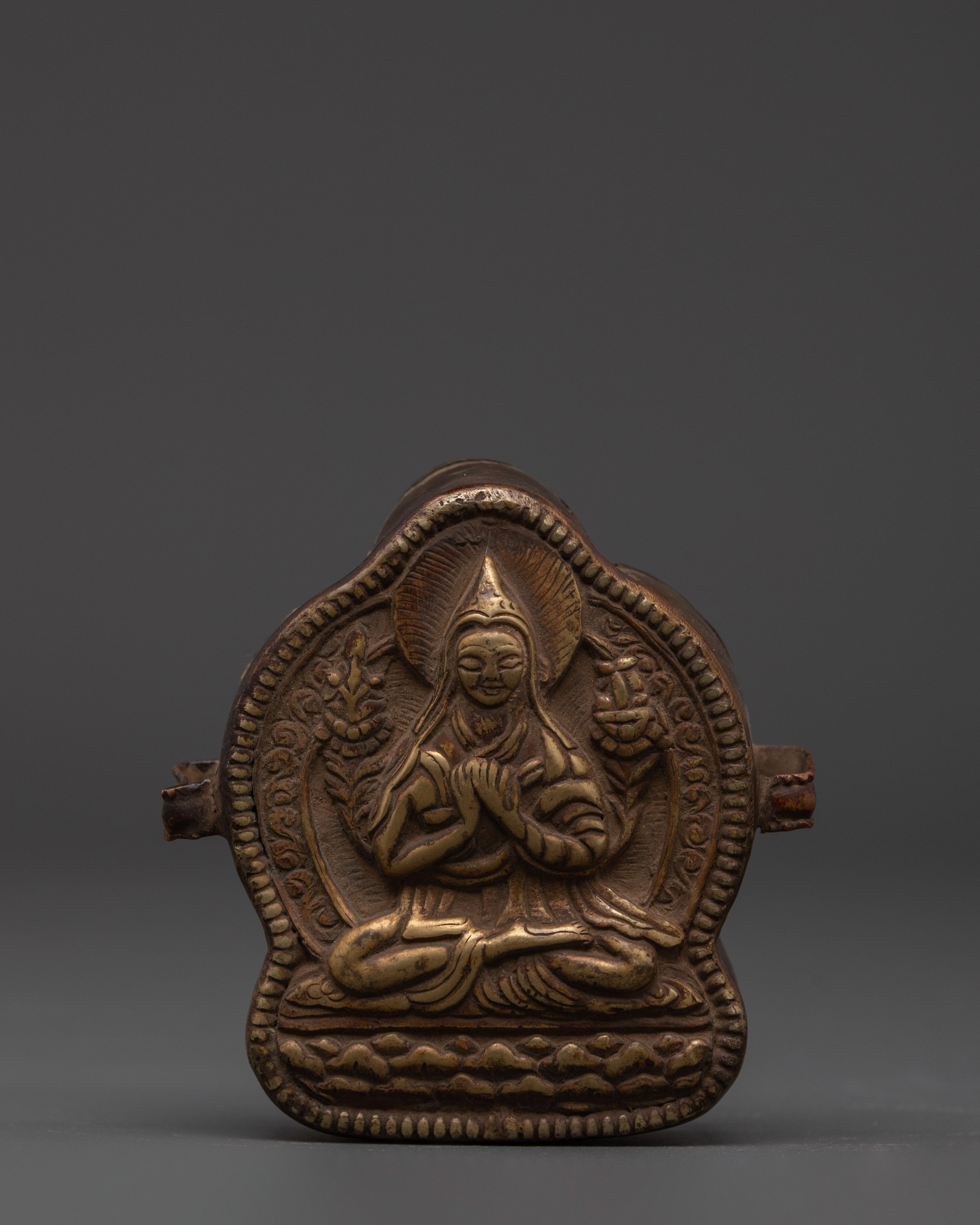 Buddhist Copper Prayer Ghau Box