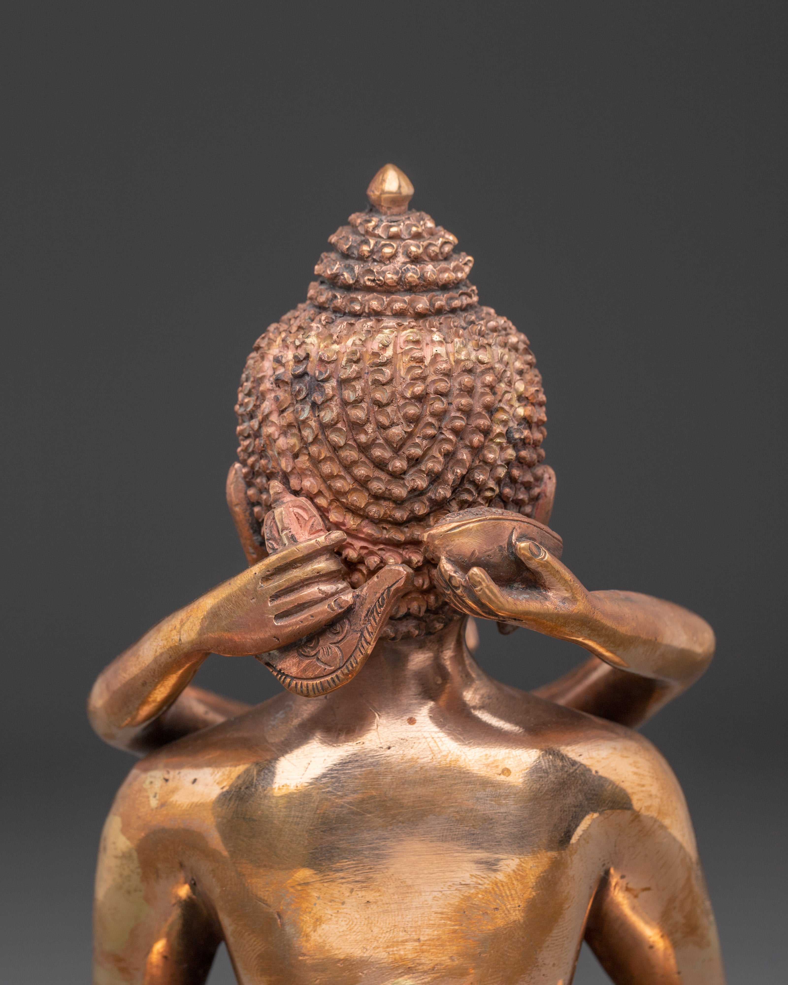Samantha Bhadra with consort statue | Symbol of Enlightenment