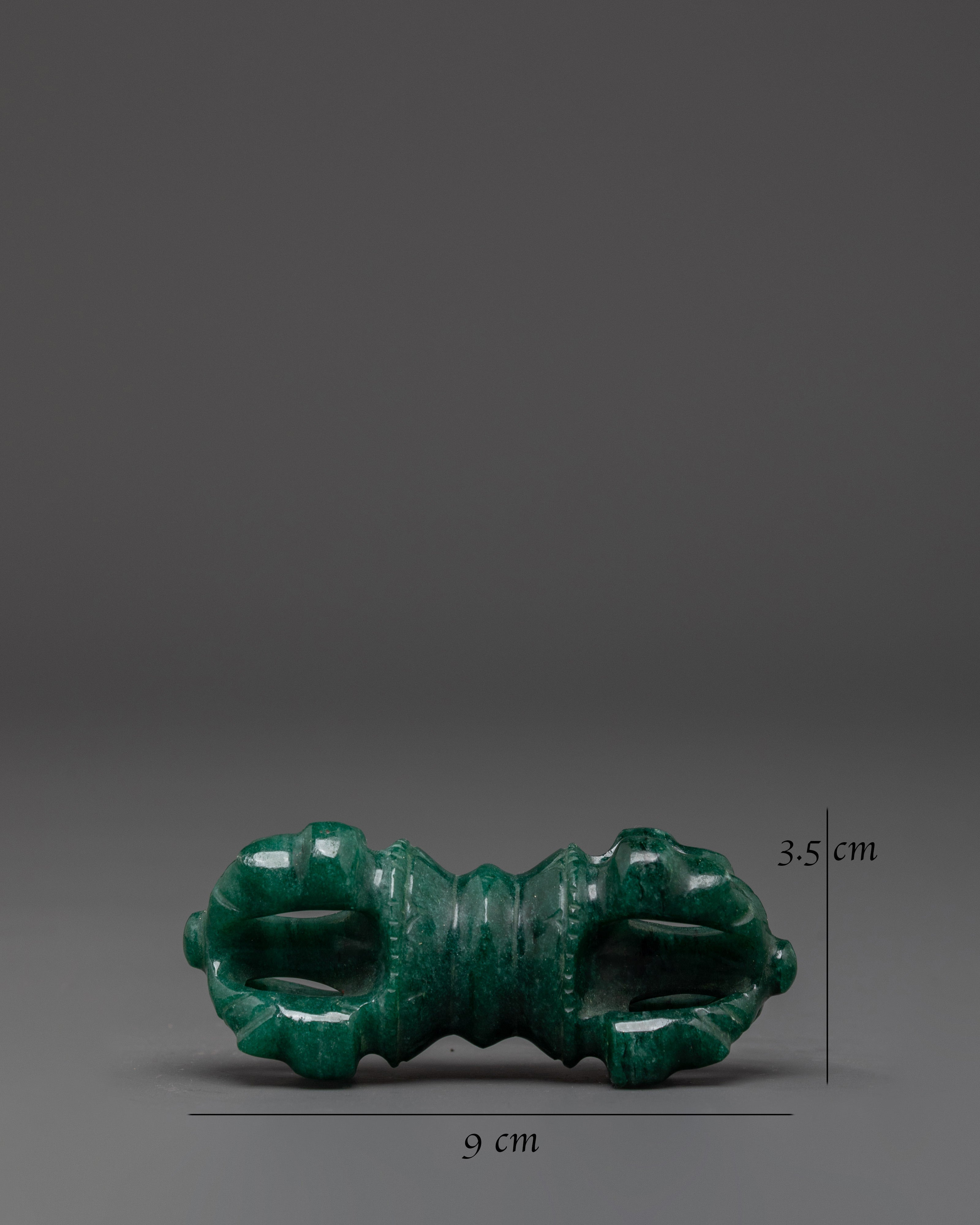 Spiritual Green Vajra | Tibetan Ritual Tool for Spiritual Practices