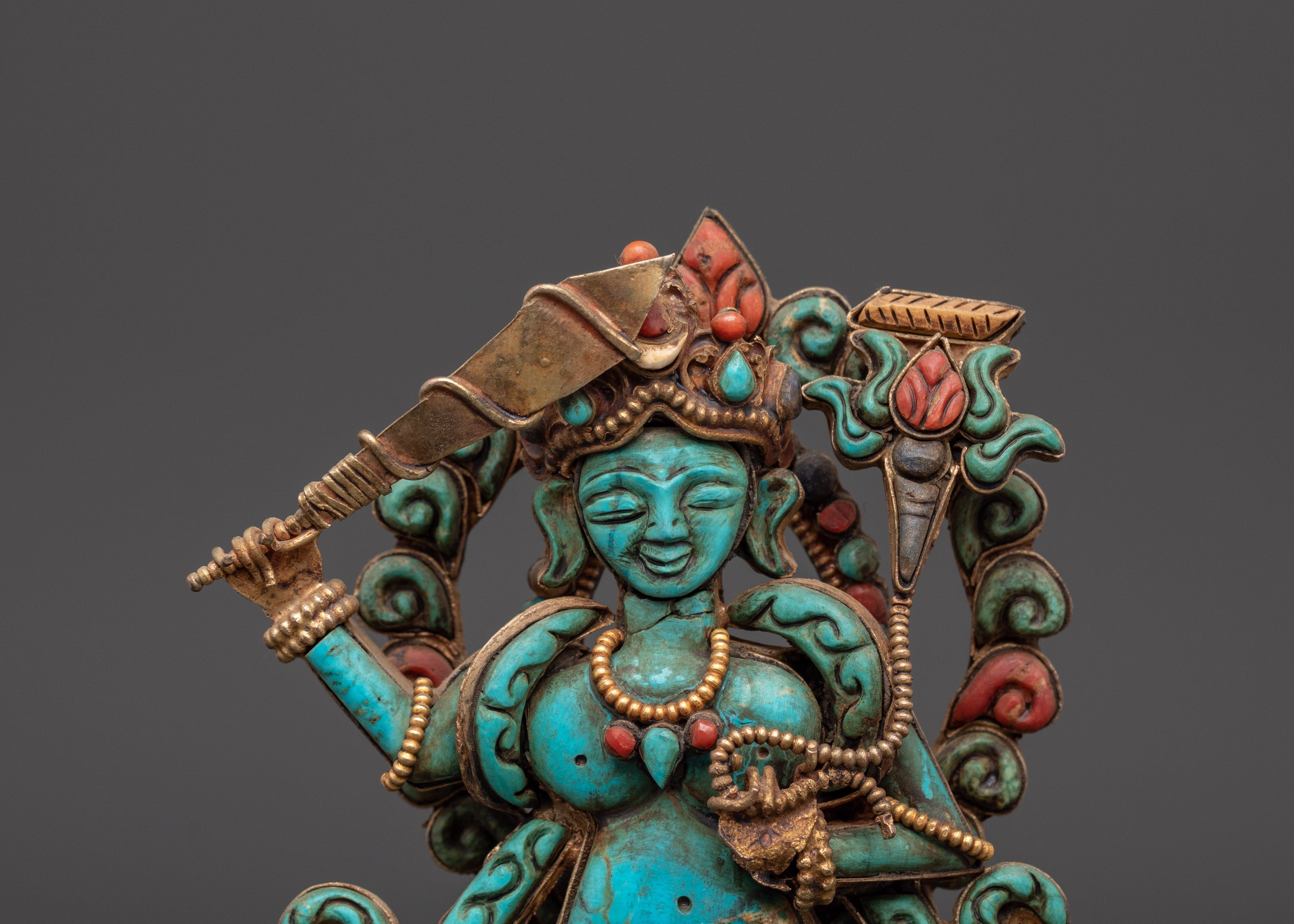 Wisdom Buddha Manjushri Statue | Wielder of the Flaming Sword