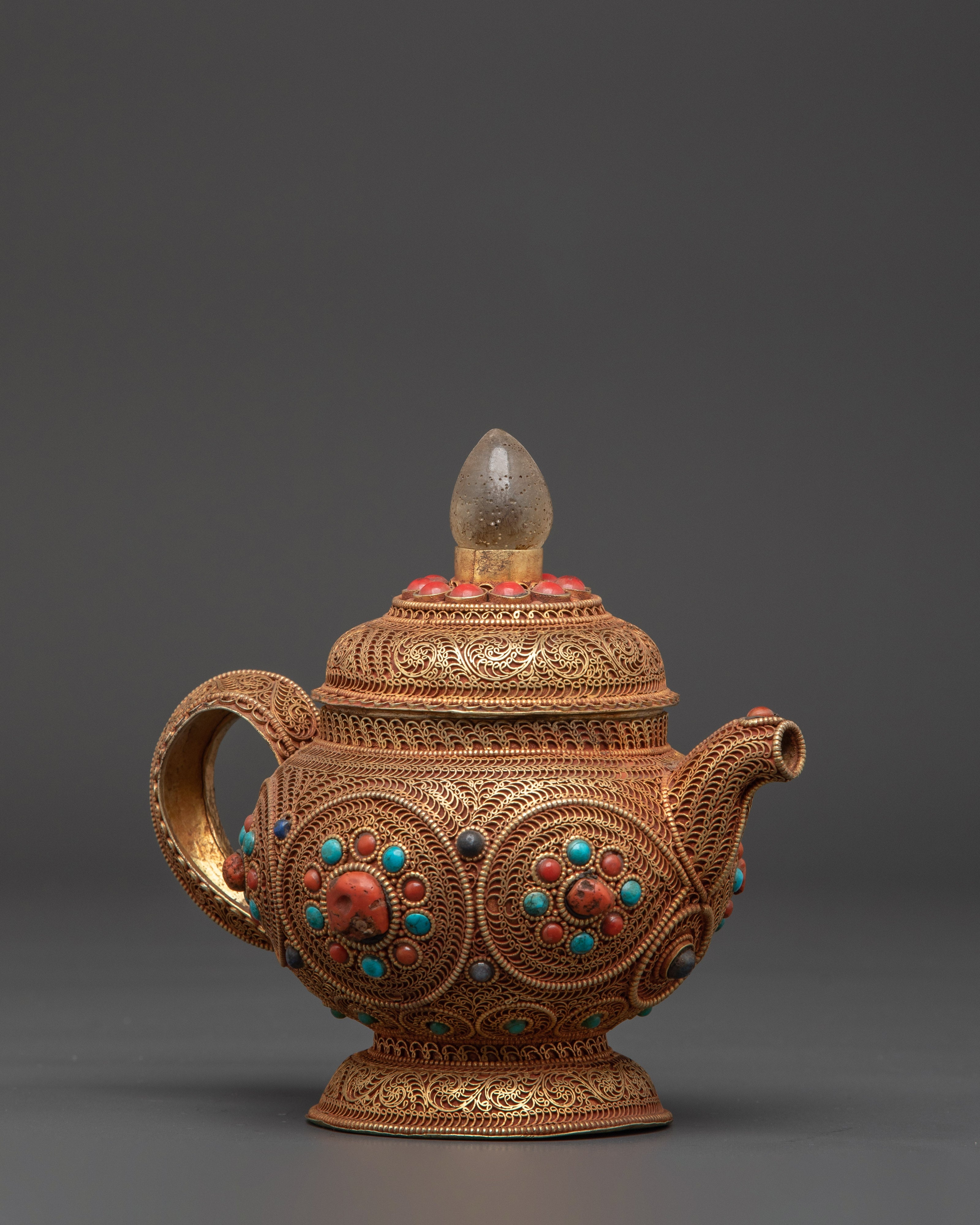 Sacred Buddhist Teapot | Tibetan Ritual Vessel