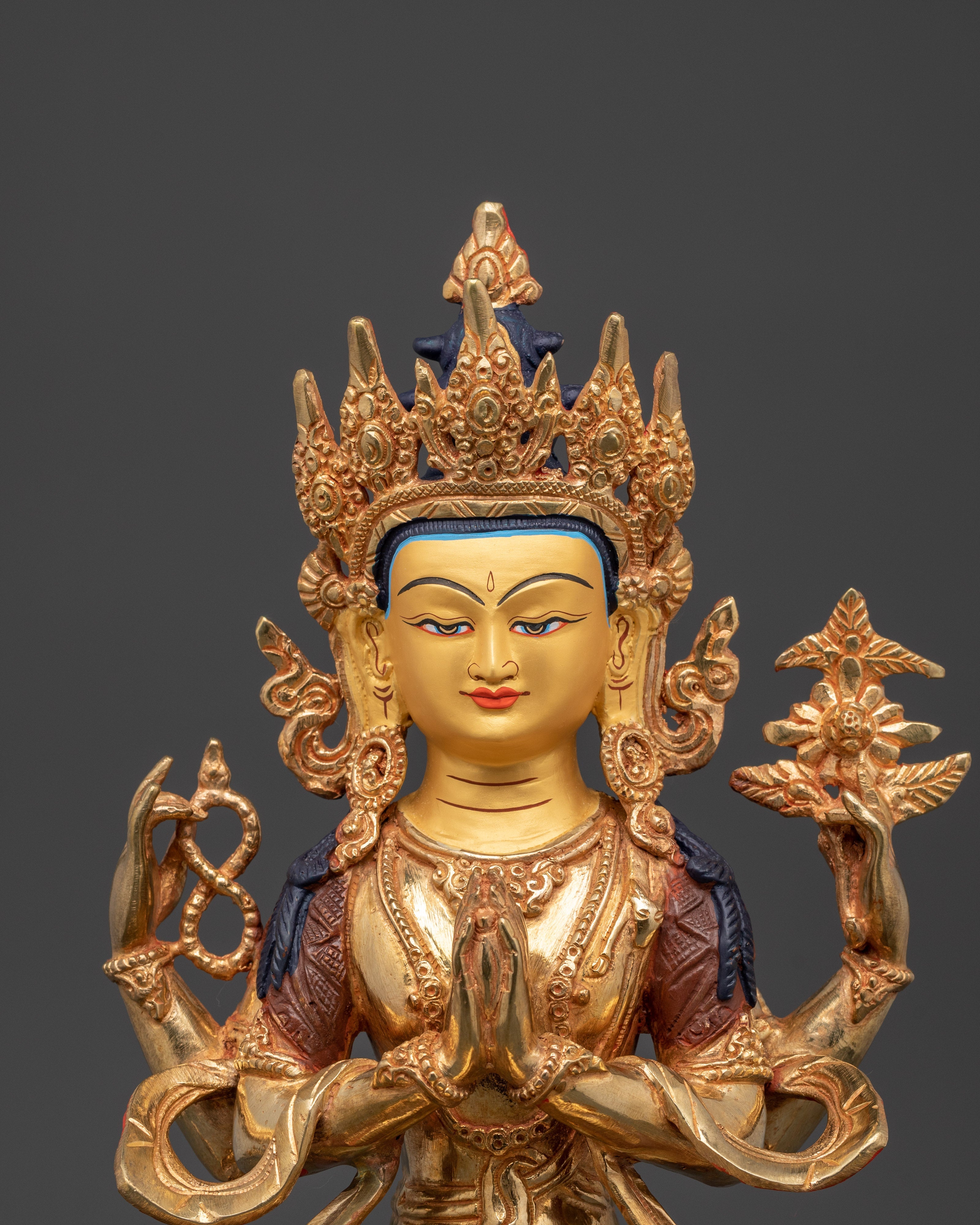 Tibetan Deity Chenrezig Statue | Spiritual Guardian
