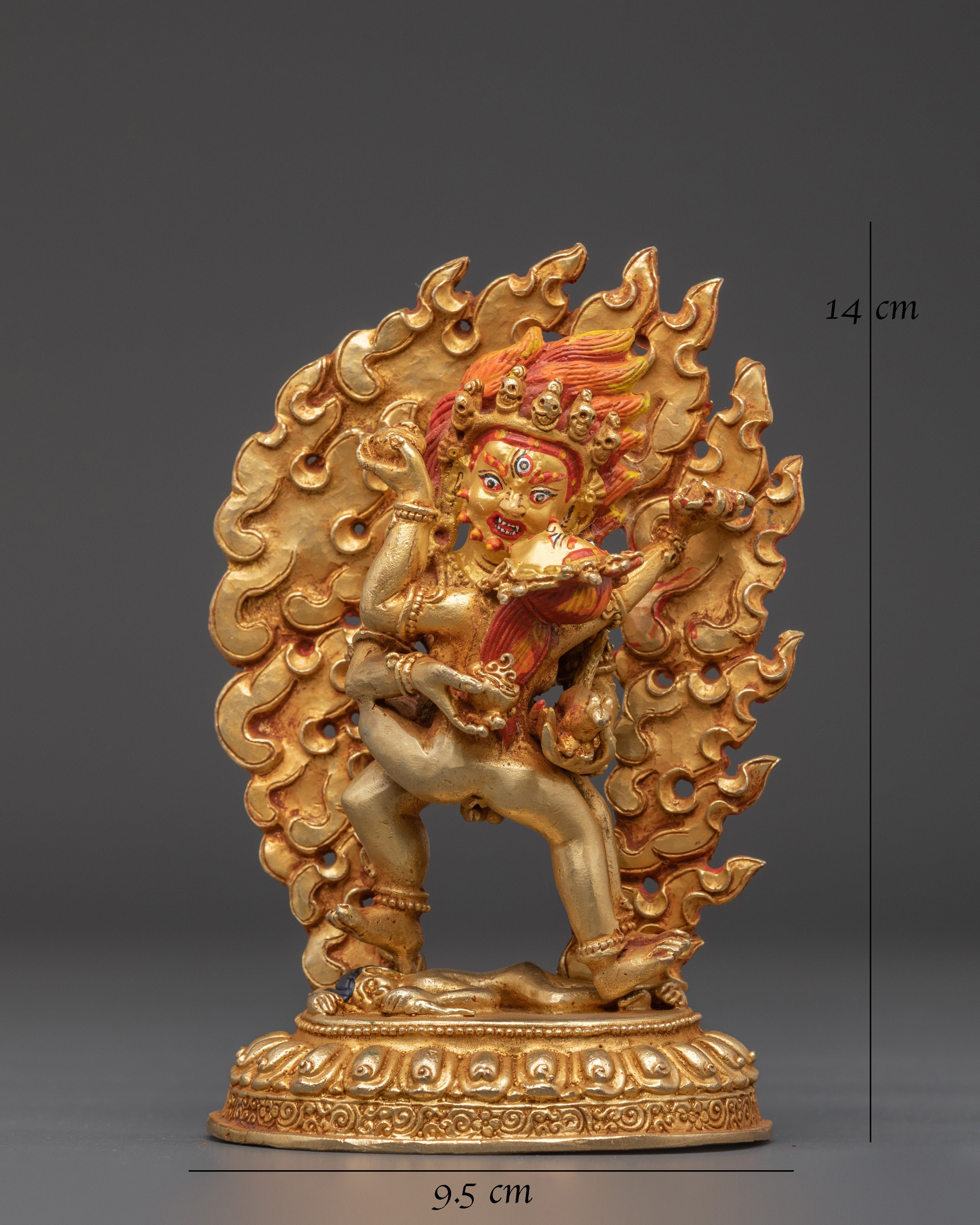 Handcrafted Black Dzambhala Statue | Buddhist Home Altar Decor