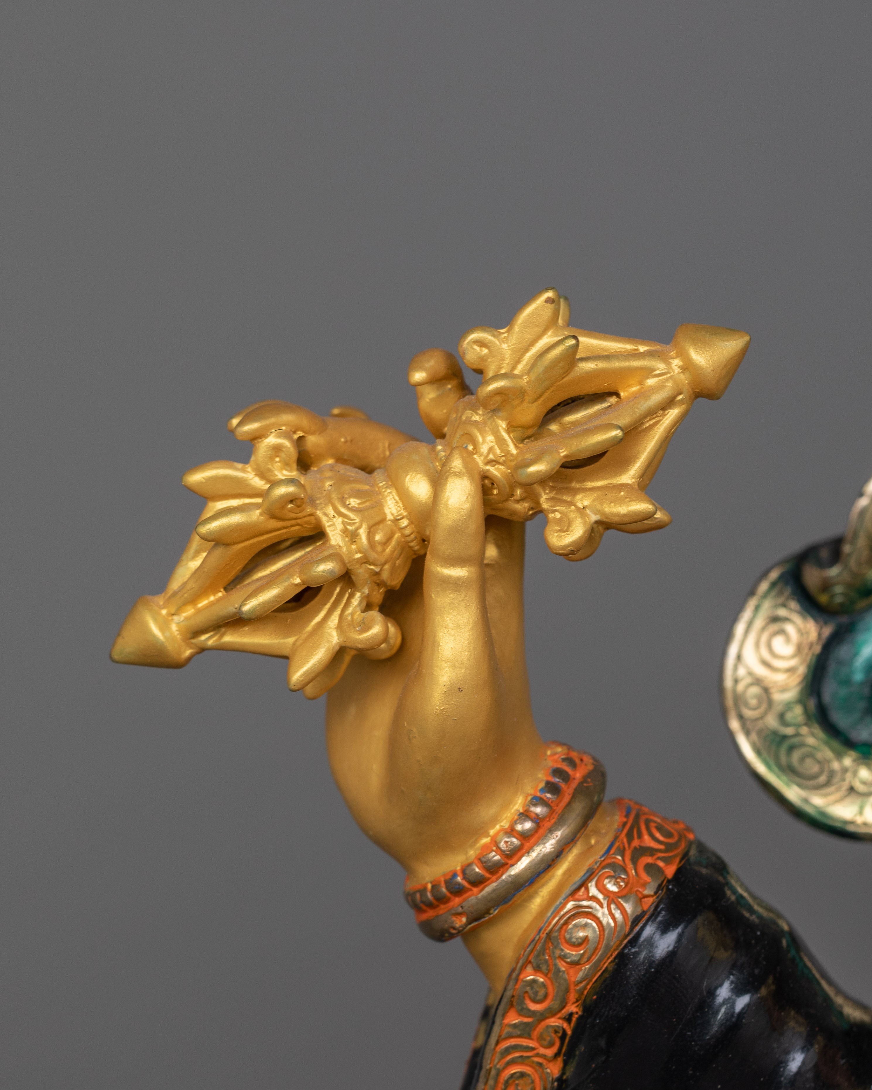 Dorje Drollo Wrathful Deity Handmade Statue | The Fierce Tantric Protector Deity