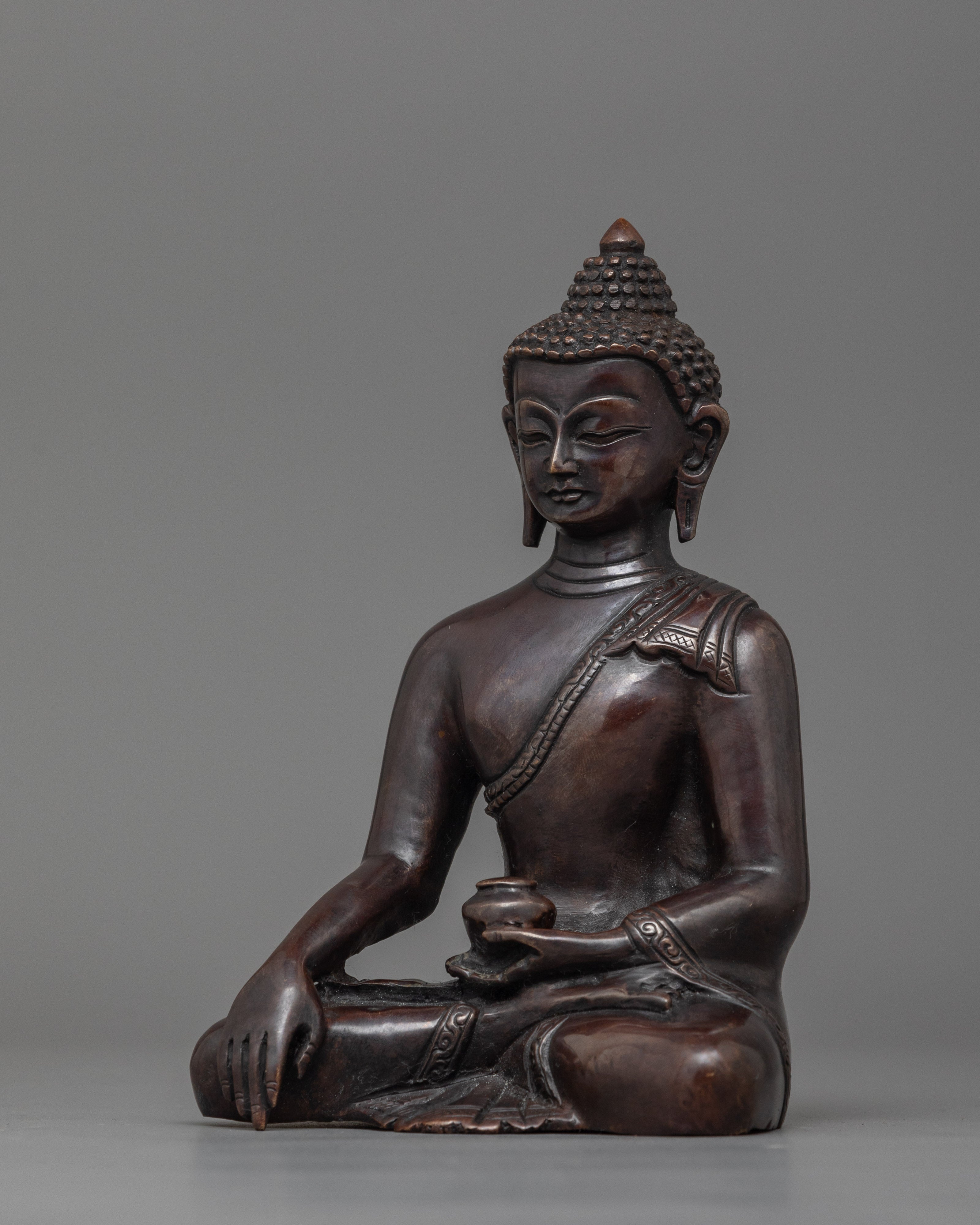Shakyamuni Buddha Oxidized Tibetan Figure | The Enlightened One