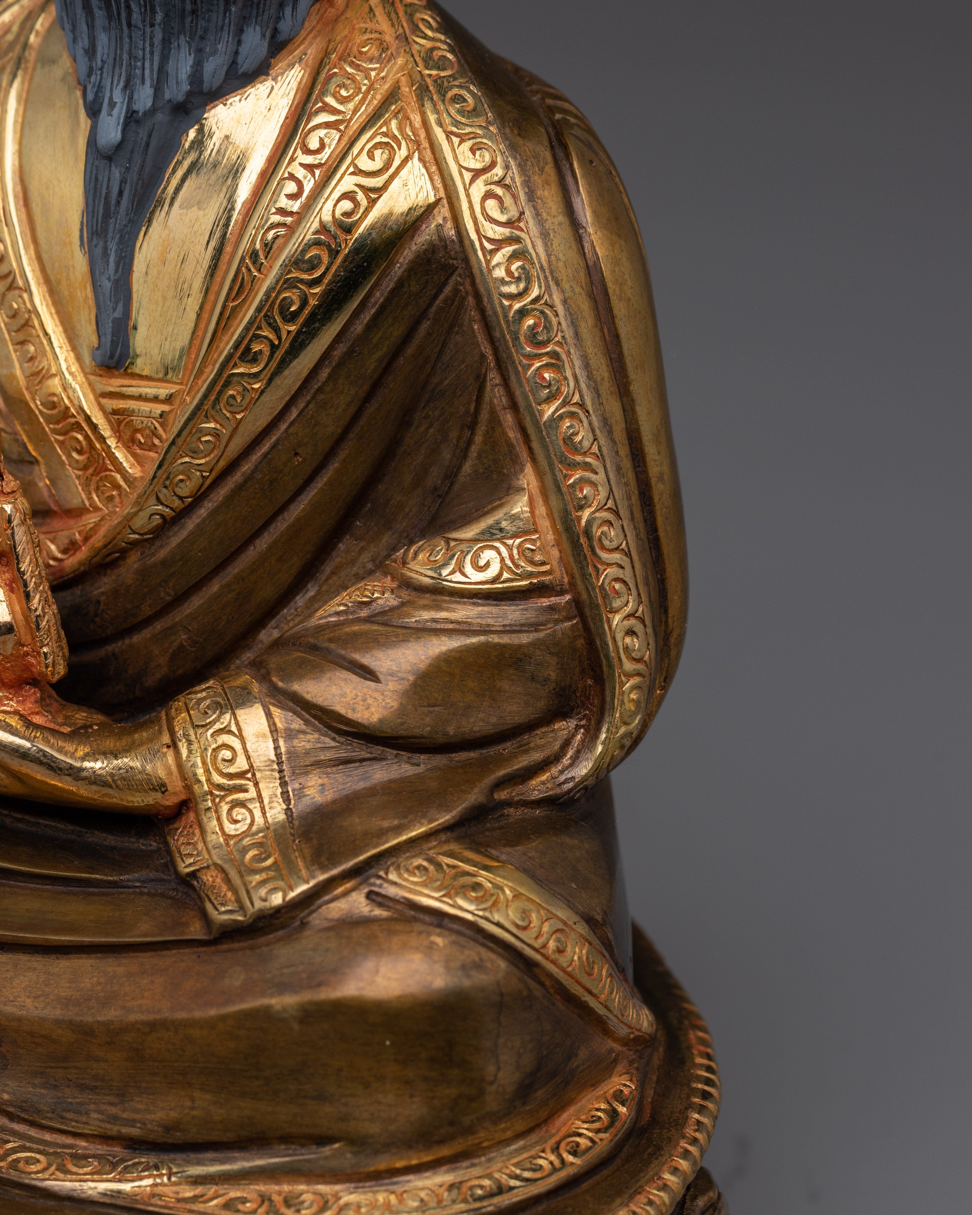 Vajrayana Master Guru Shapdum Sculpture | Tibetan Guru