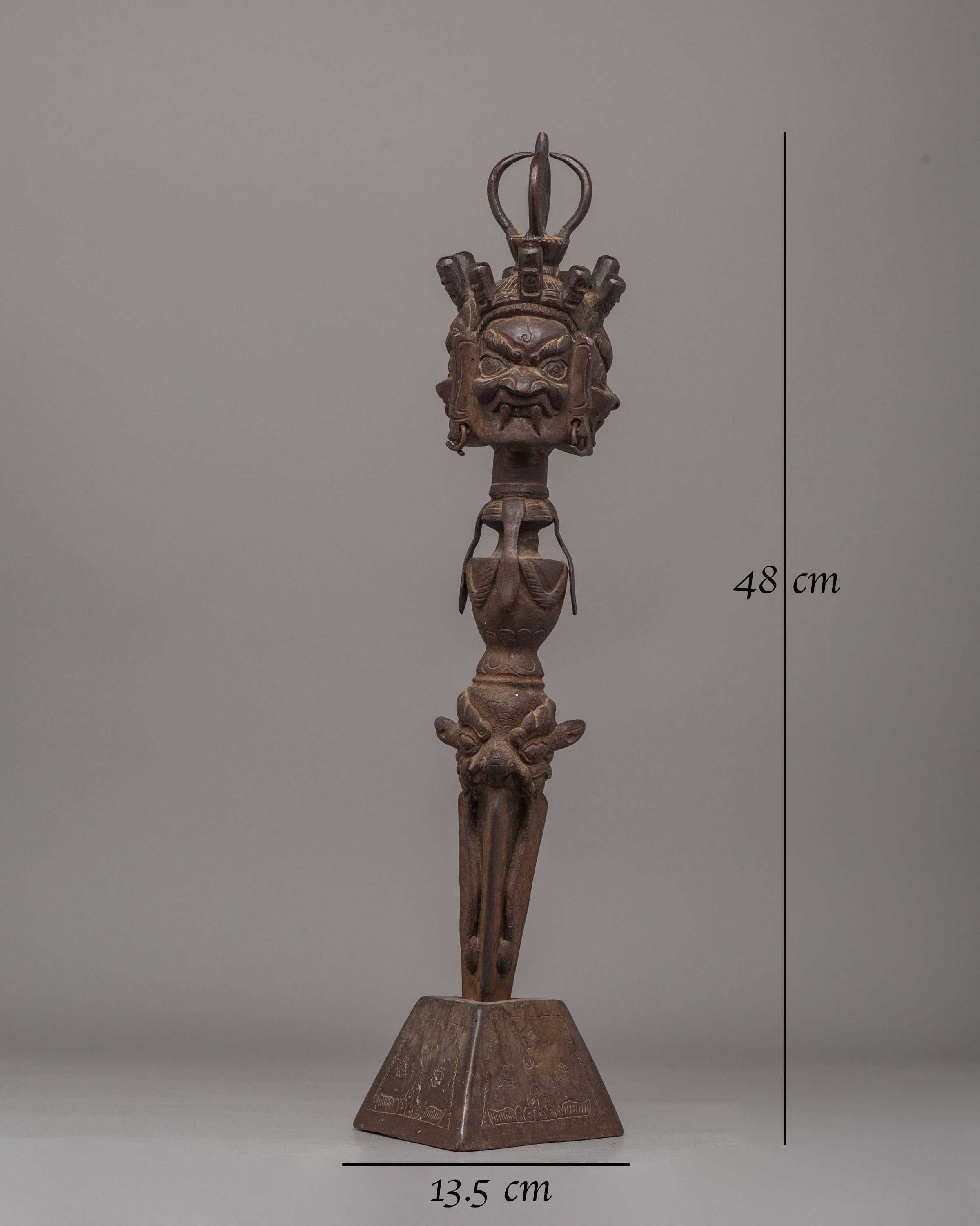 Tibetan Ceremonial Phurba | Sacred Ritual Dagger for Tantric Practices