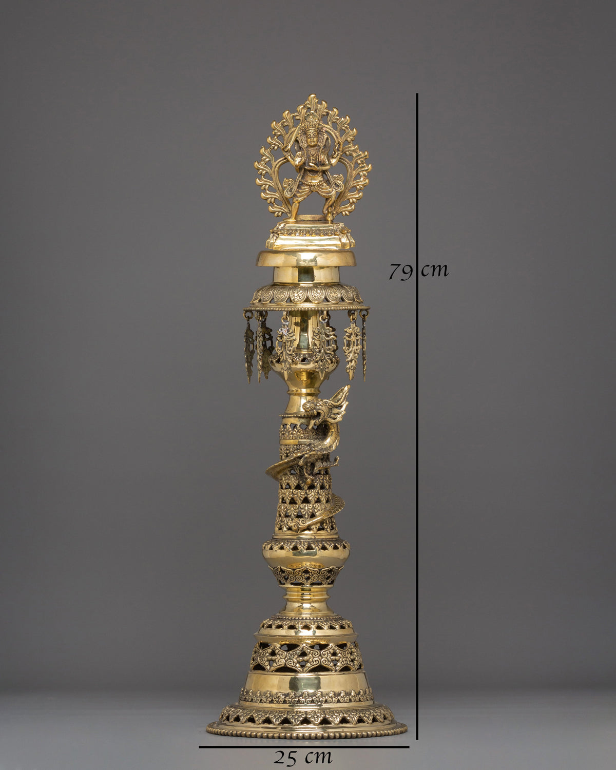 Brass Panas Lamp Set | Sacred Oil Lamp for Spiritual Offering