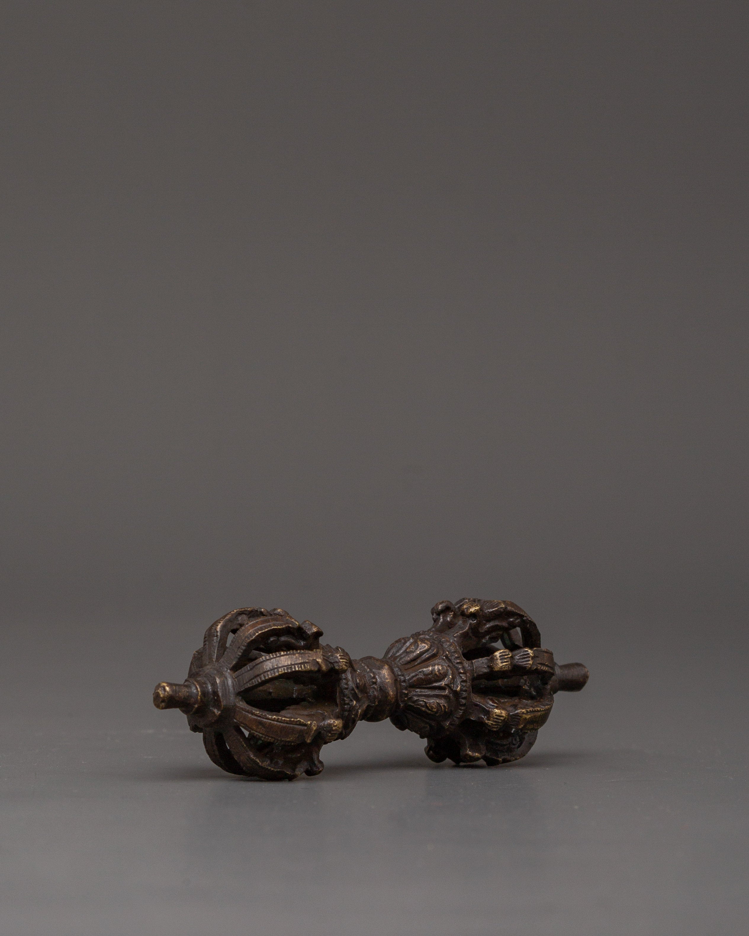 Sacred Vajra and Bell Pair | Tibetan Brass Bell & Vajra for Rituals