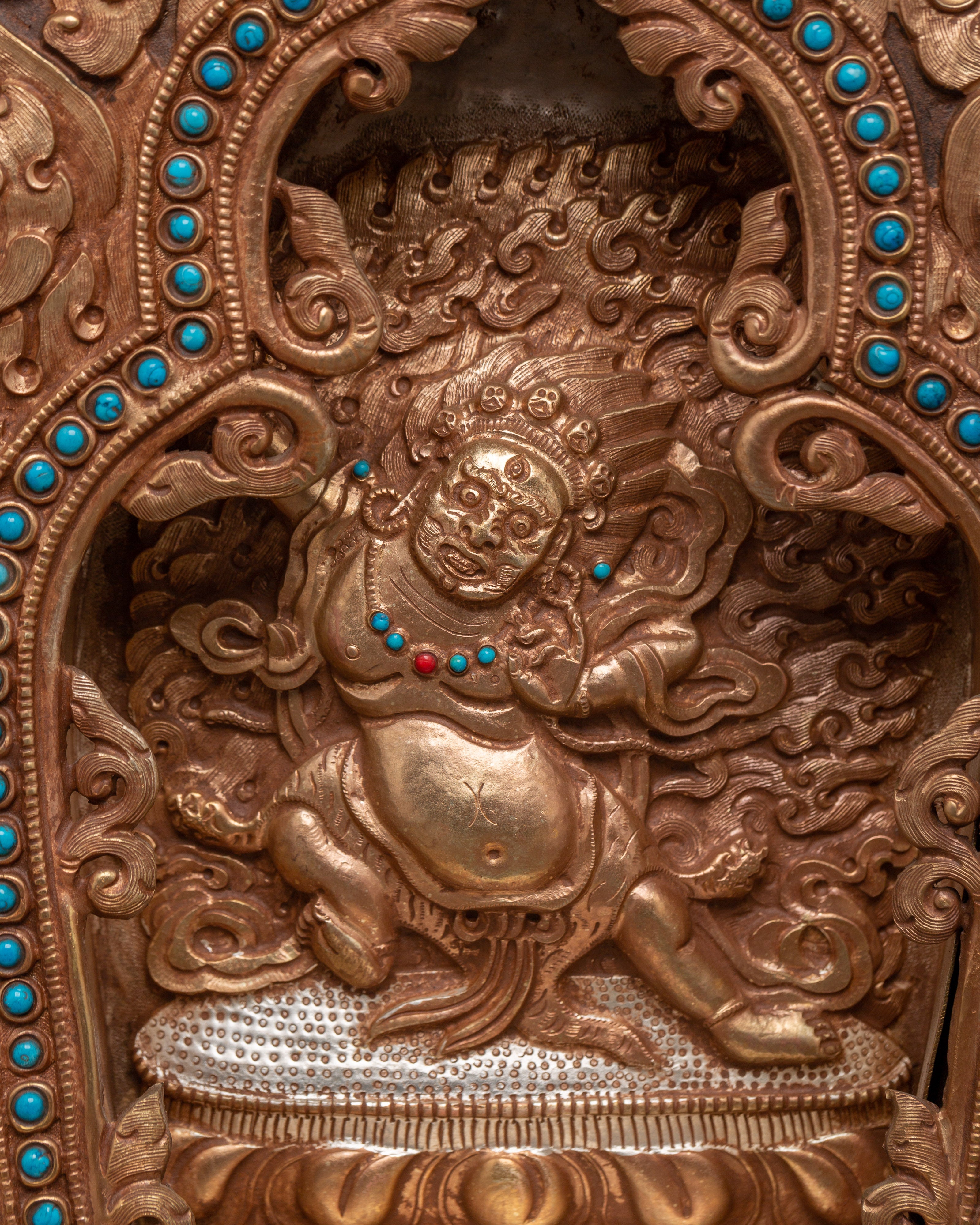 Himalayan Ghau Box | Tibetan Copper Amulet Box