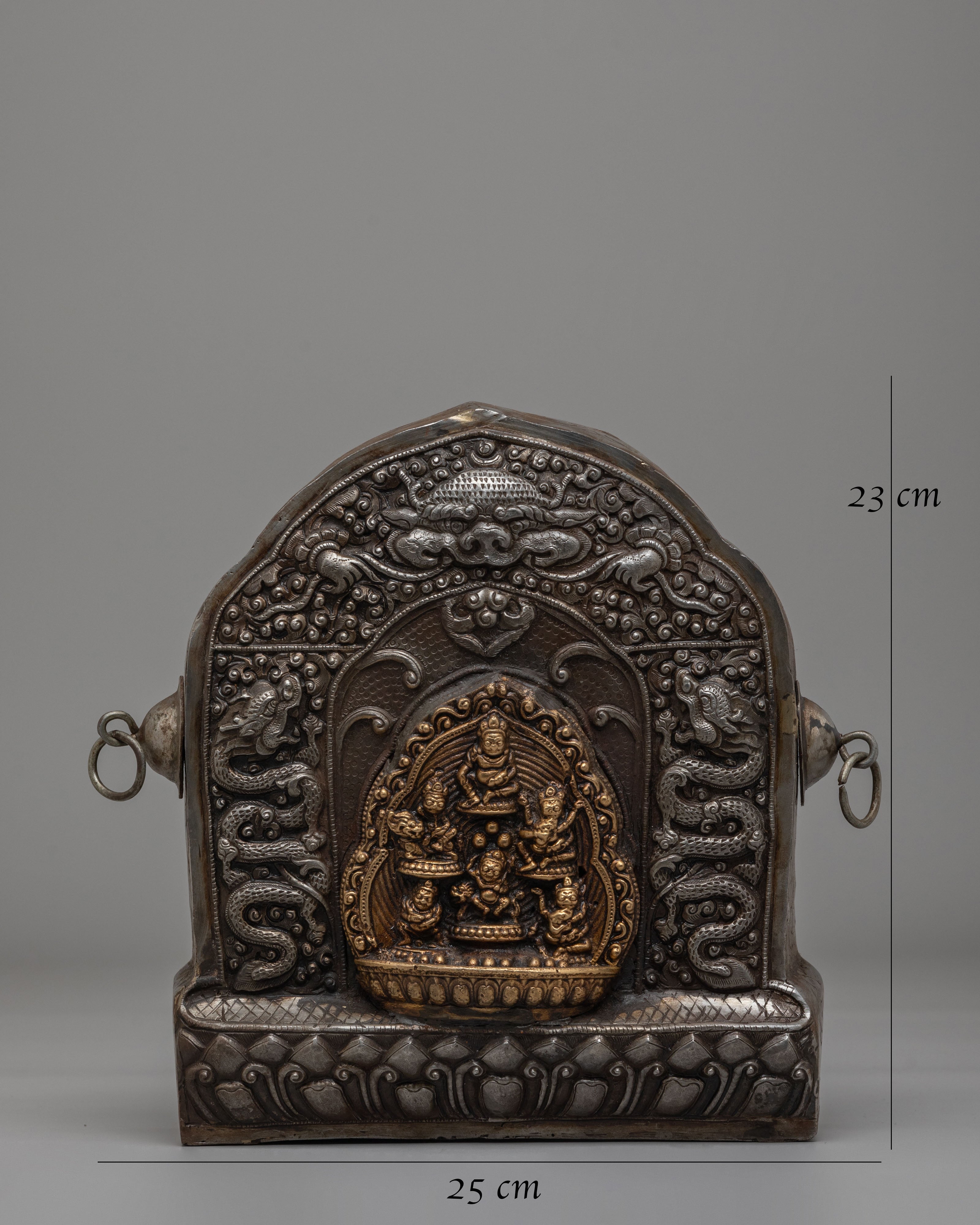 Sacred Tibetan Ghau Box | Handcrafted Ritual Storage Box
