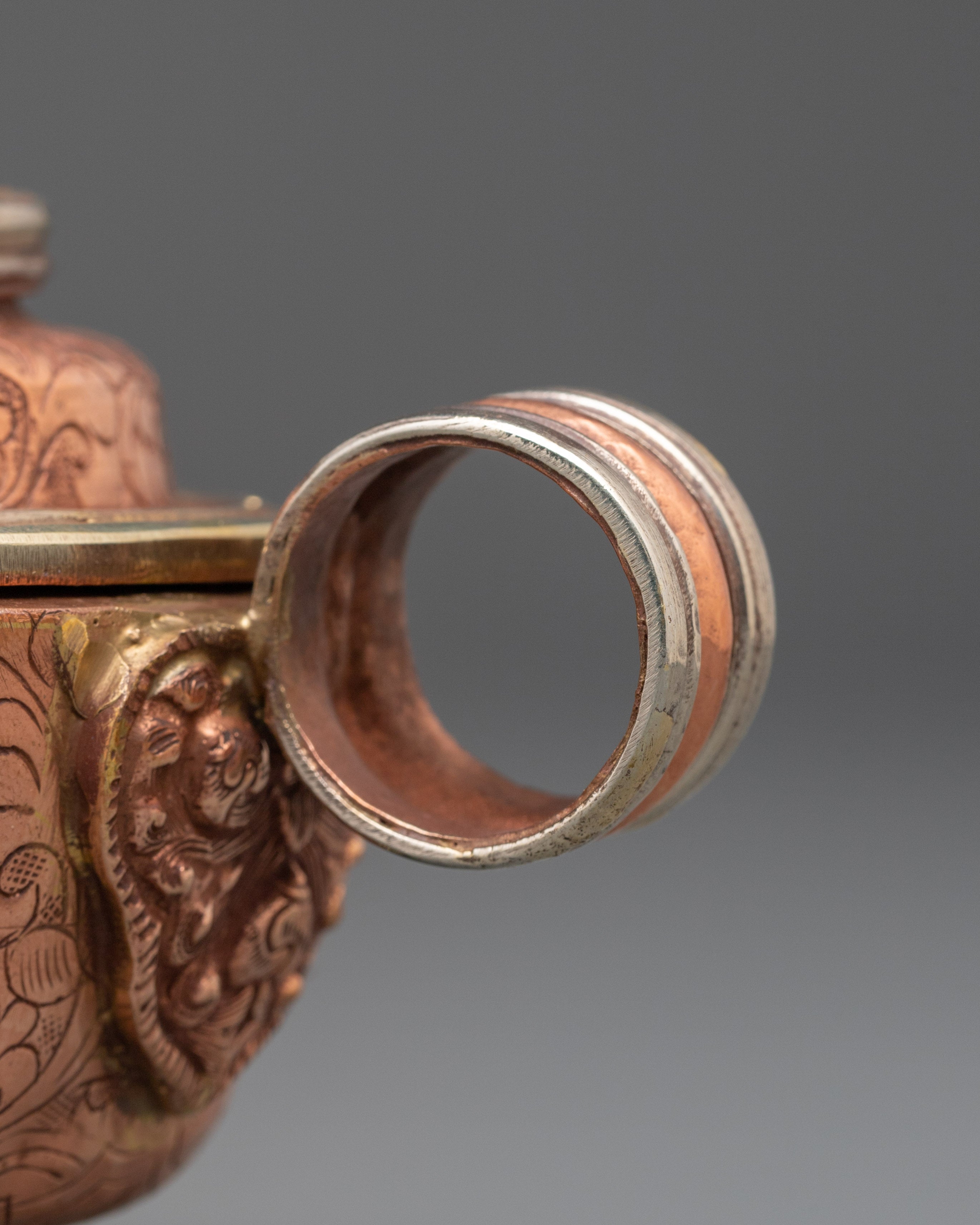 Handcrafted Copper Offering Bowls Set for Rituals and Meditation