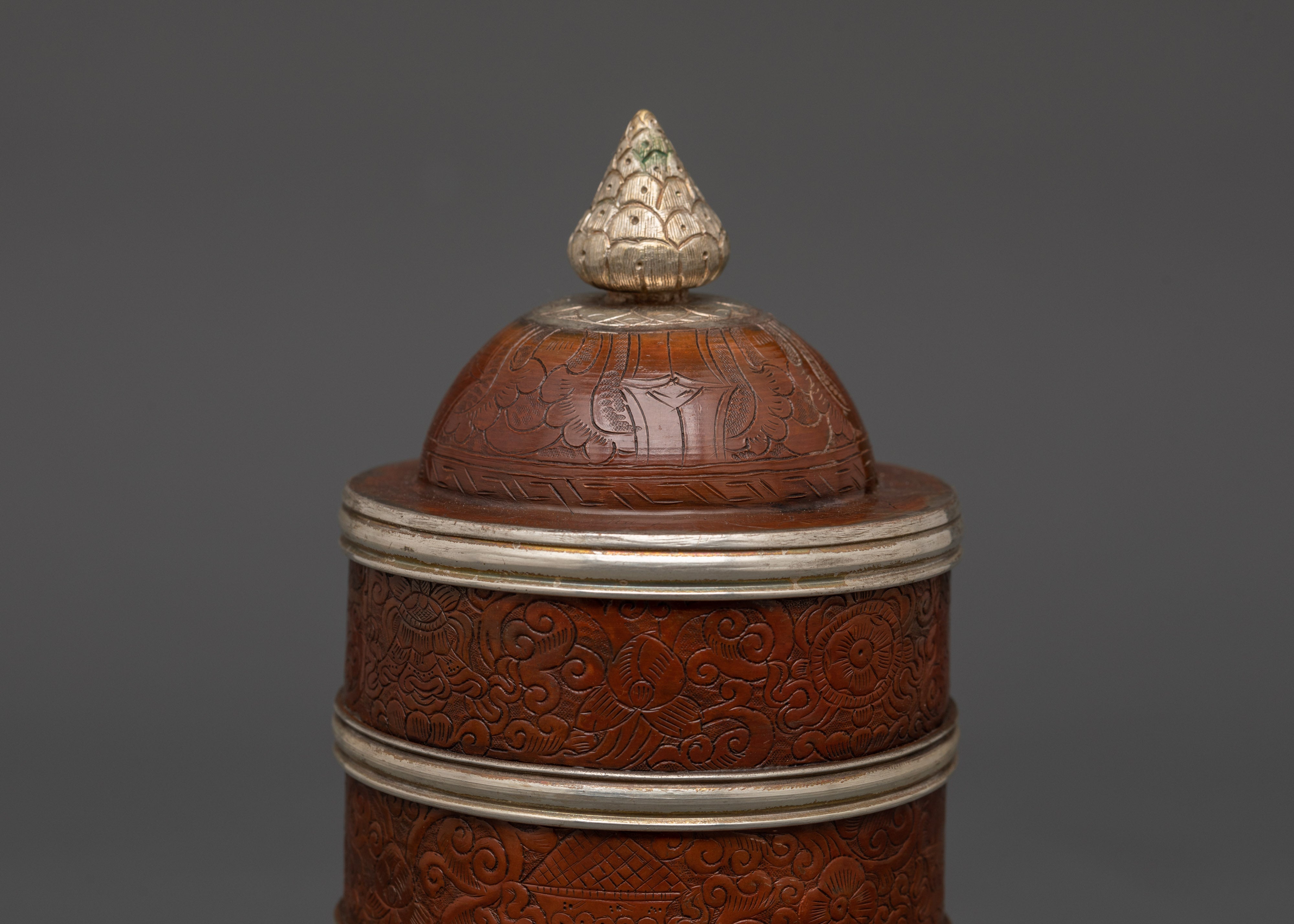 Handcrafted Tibetan Oxidized Copper Rice Pot | For Offerings and Spiritual Ceremonies