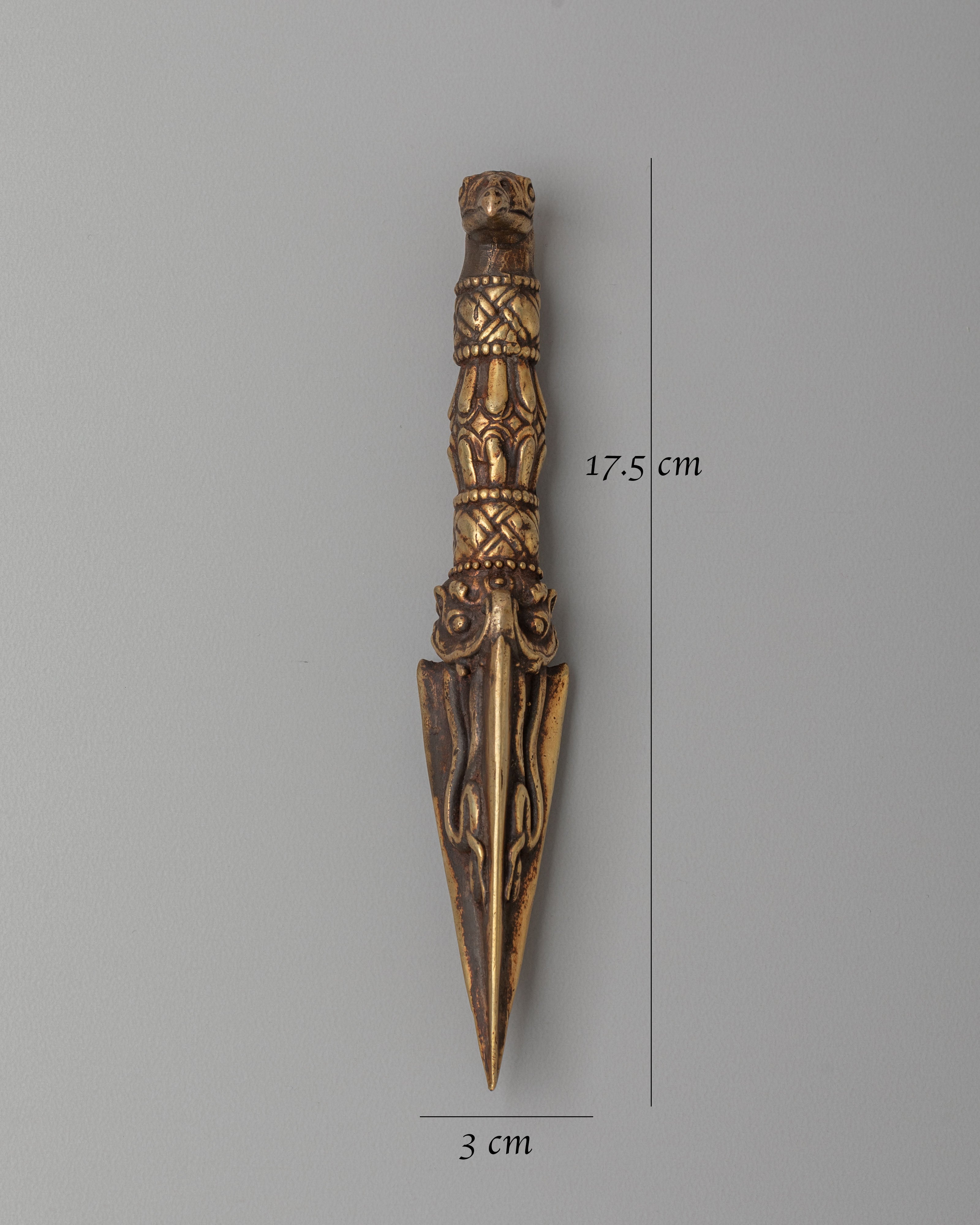 Handmade Tibetan Ritual Phurba | Bronze Vajrakilaya Dagger