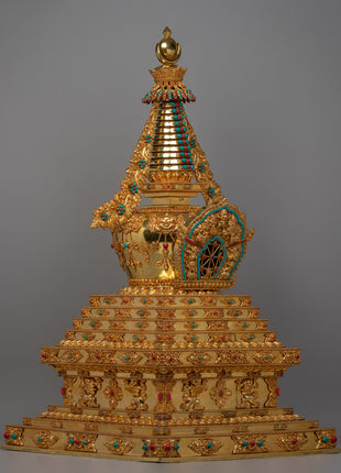 Tibetan Buddhist Enlightenment Stupa | Symbol of Enlightenment and Spiritual Devotion