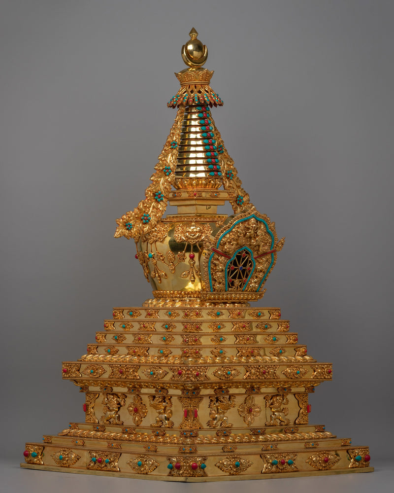 Tibetan Buddhist Enlightenment Stupa | Symbol of Enlightenment and Spiritual Devotion