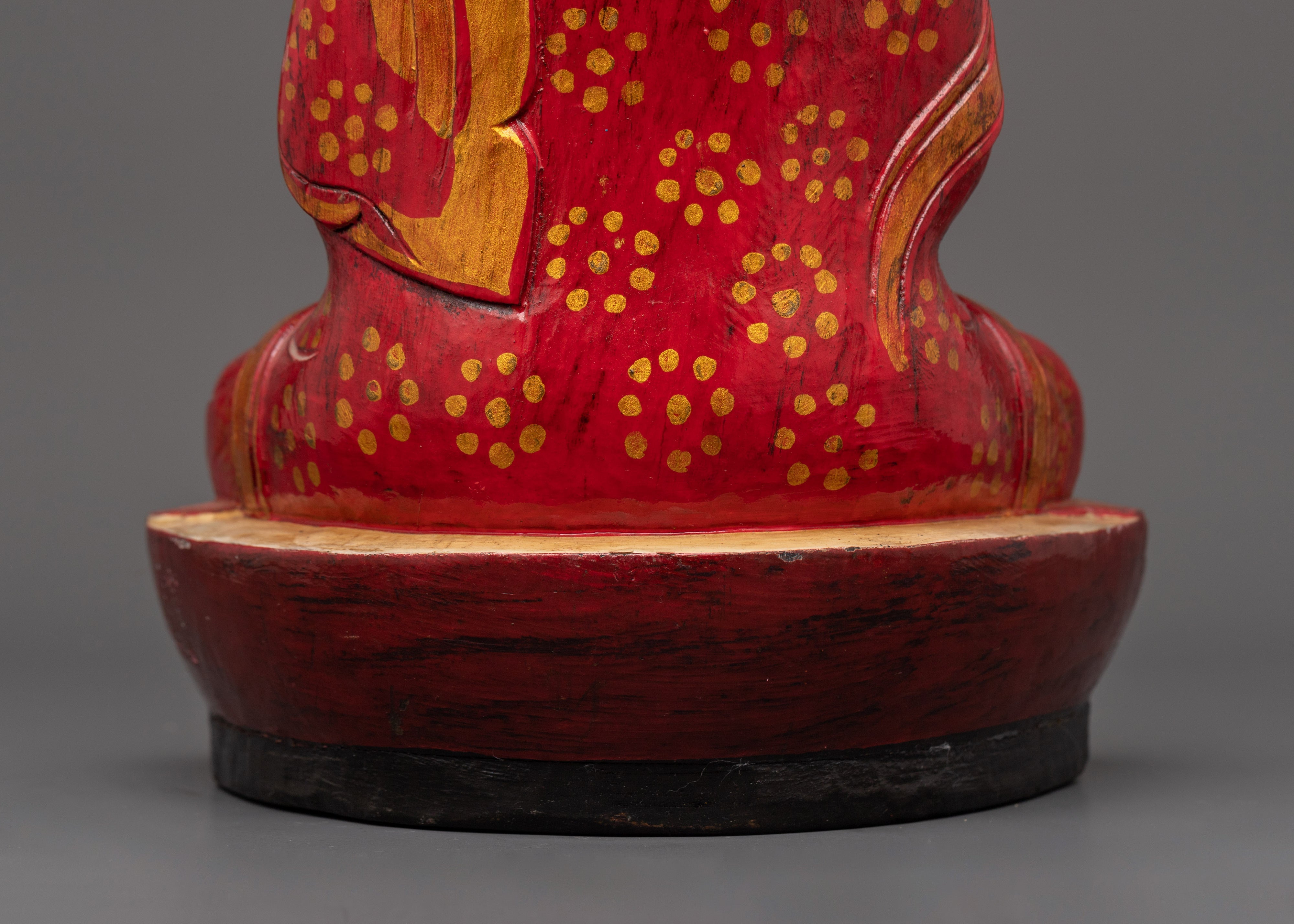 Amitabha Buddha Wooden Statue | Symbol of Infinite Light & Wisdom