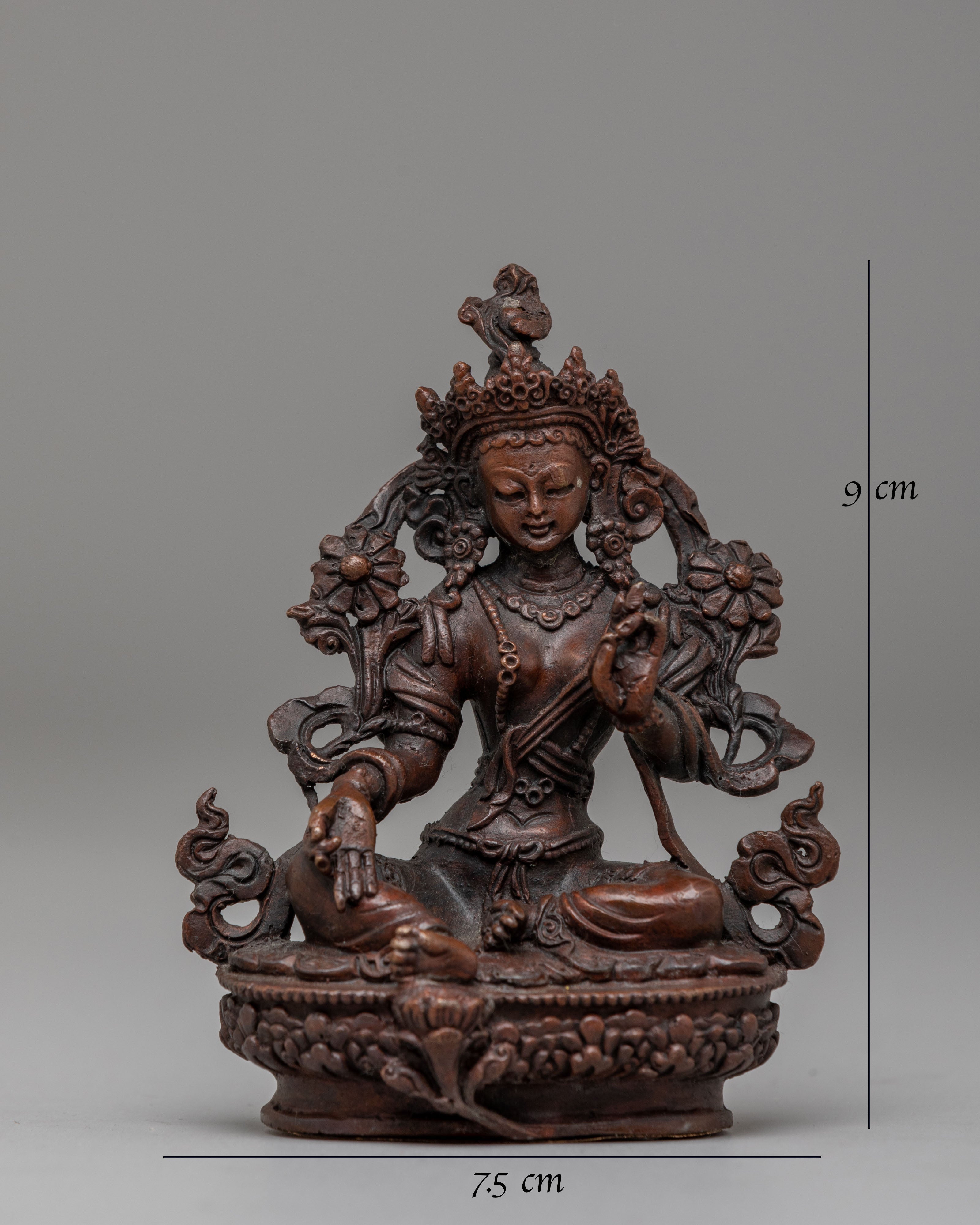 Himalayan Green Tara Machine Made Statue | Buddhist Compassion Goddess