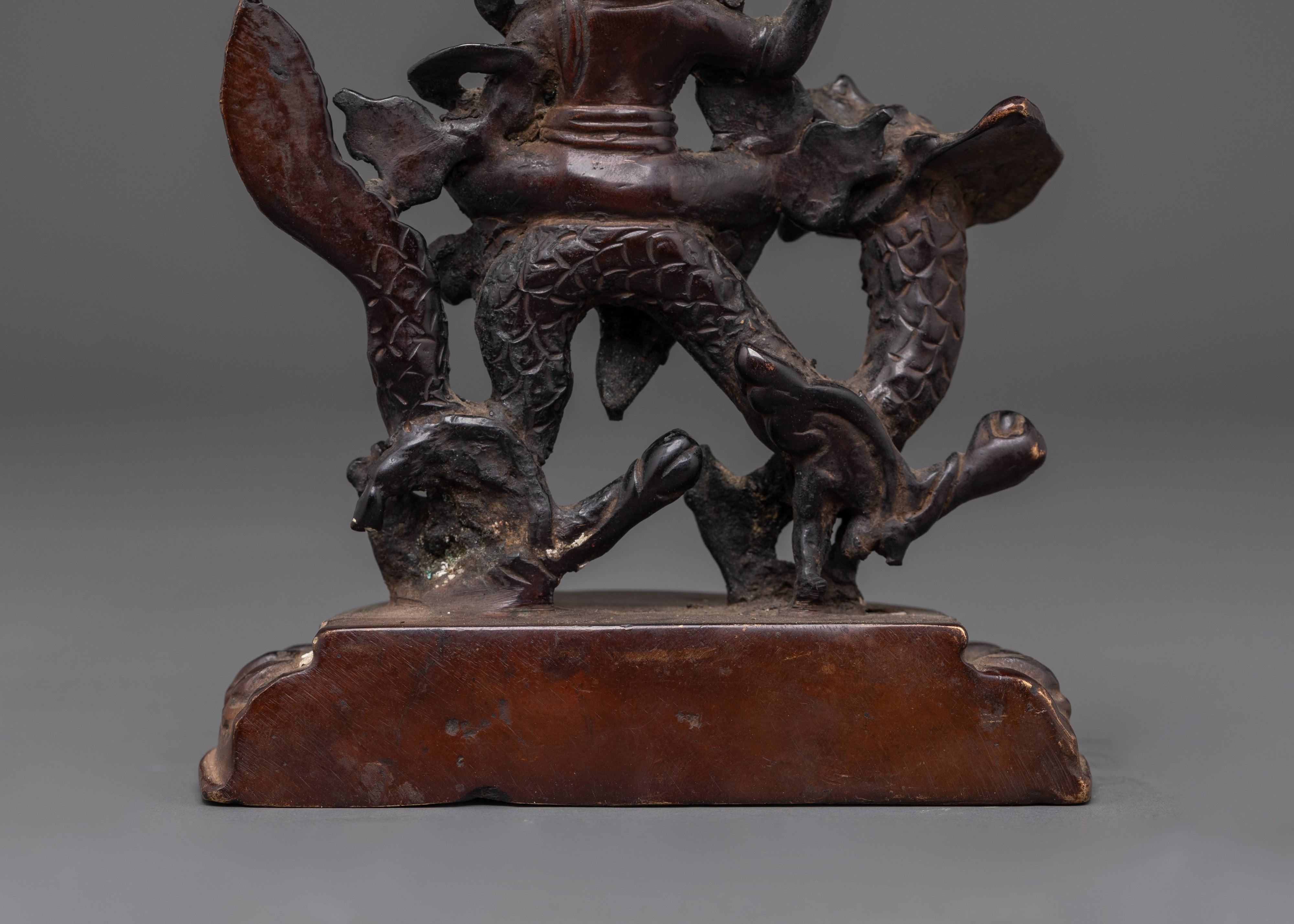 Oxidized Copper White Dzambhala Statue | Wealth and Abundance