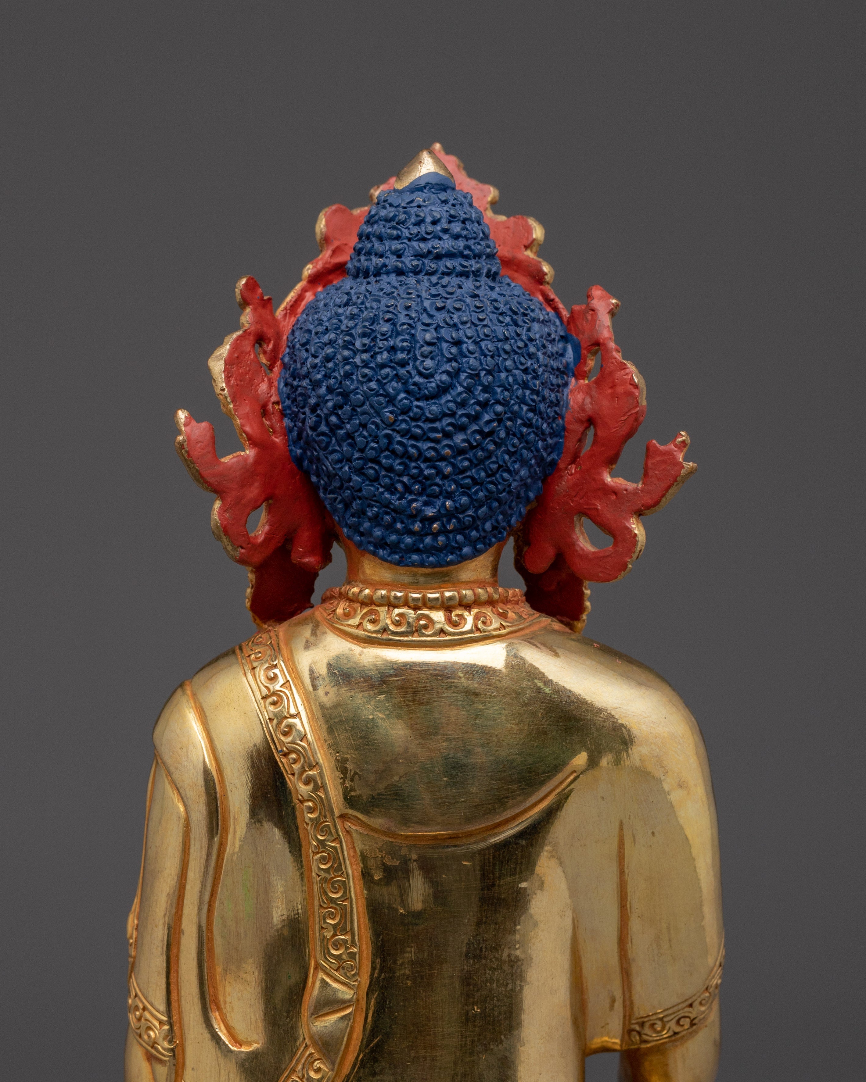 Golden Statue of Historical Gautama Buddha | Shakyamuni Buddha Artwork