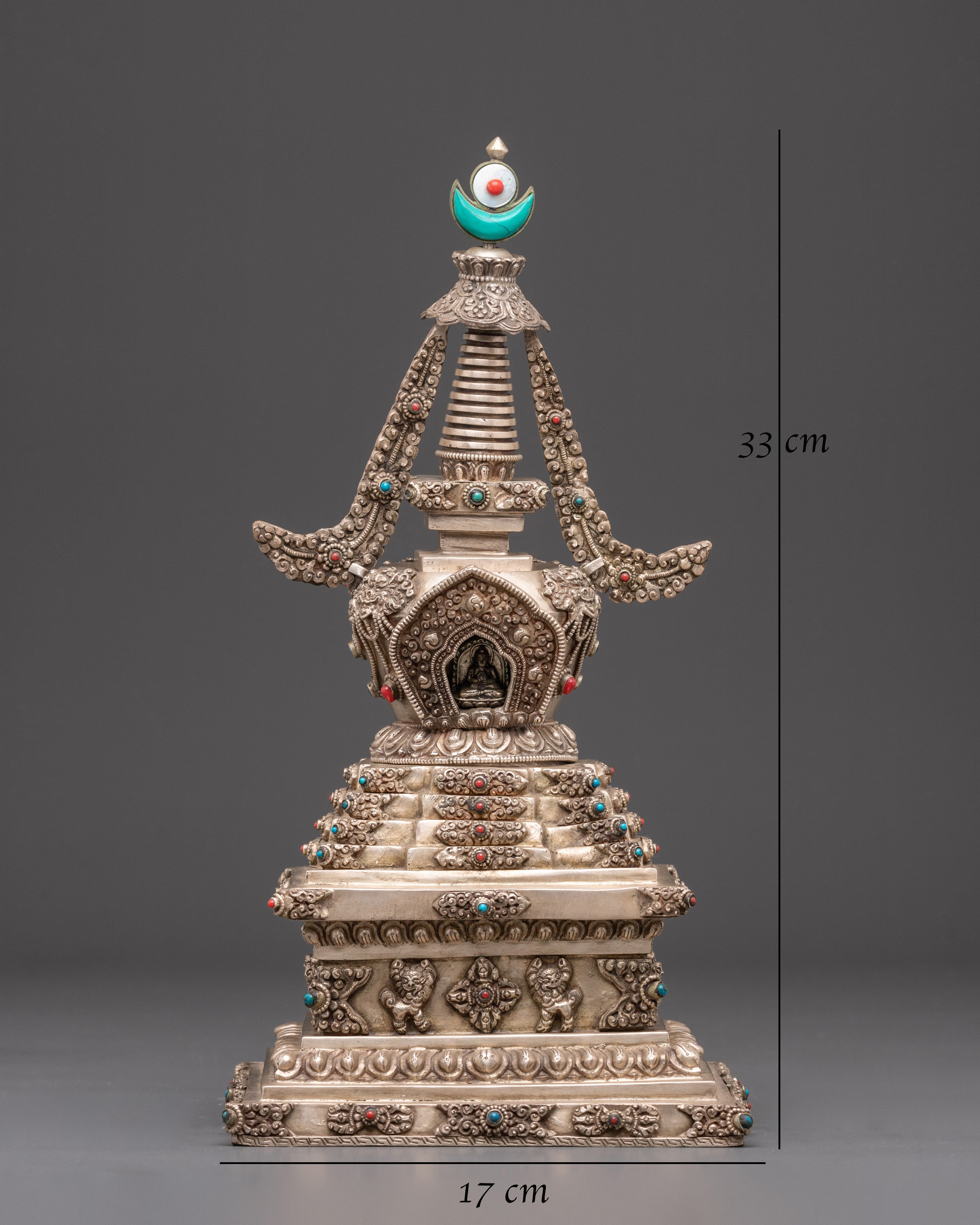 Handmade Stupa for Buddhist Ritual | Symbol of Enlightenment