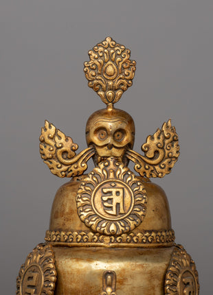 20-Year-Old Buddhist Crown | Buddhist Crown for Rituals &amp; Ceremonies