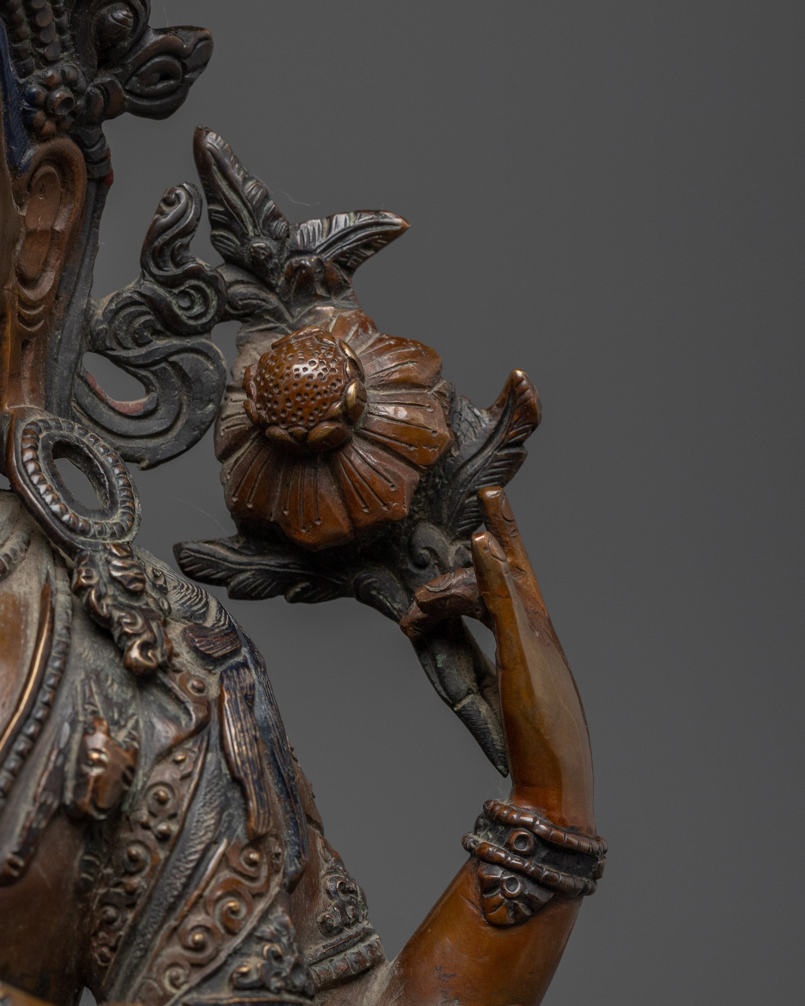 Handcrafted Chenrezig Bodhisattva statue | Symbol of Compassion and Wisdom