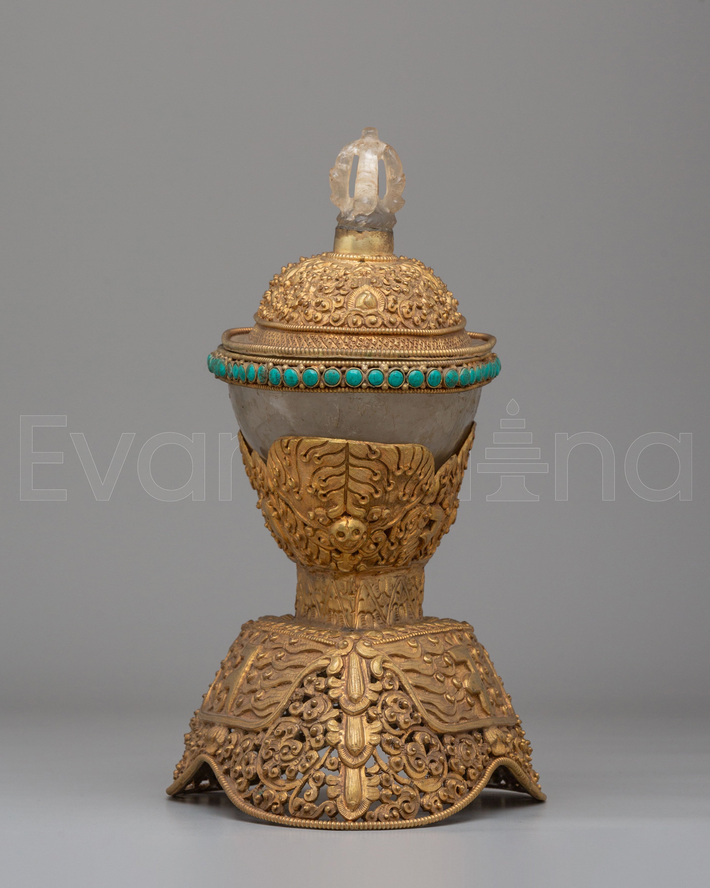 Handcrafted Buddhist Kapala | Sacred Offering Vessel